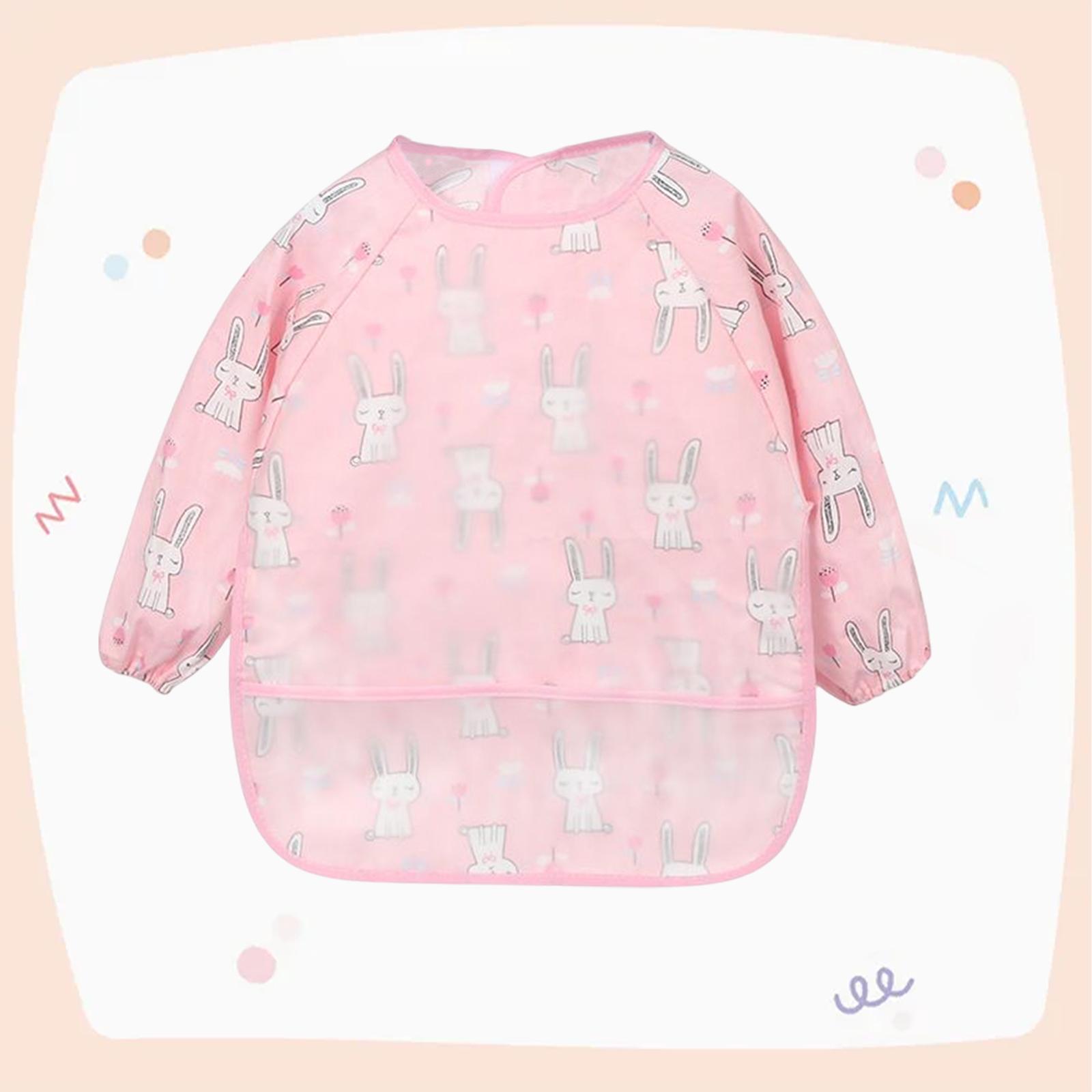 2xBaby Bibs Toddler Waterproof Baby Smock for Infant Rabbit
