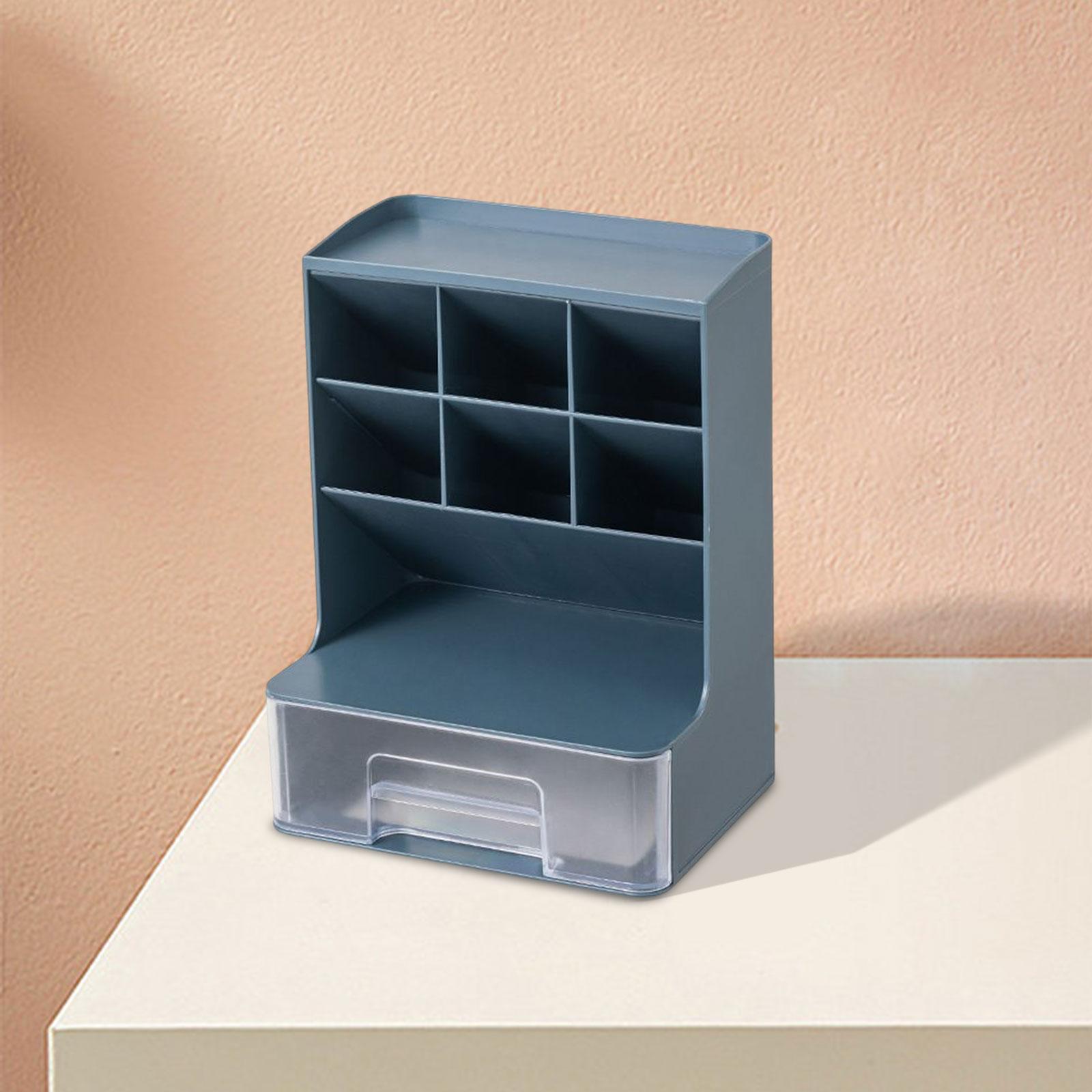 Multifunctional Pen Holder Organization Desk Accessories for College Blue