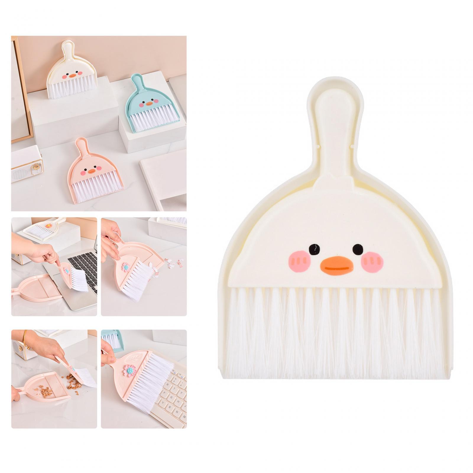 Small Broom and Dustpan Set Office Housekeeping Animal Waste Cleaning Tools