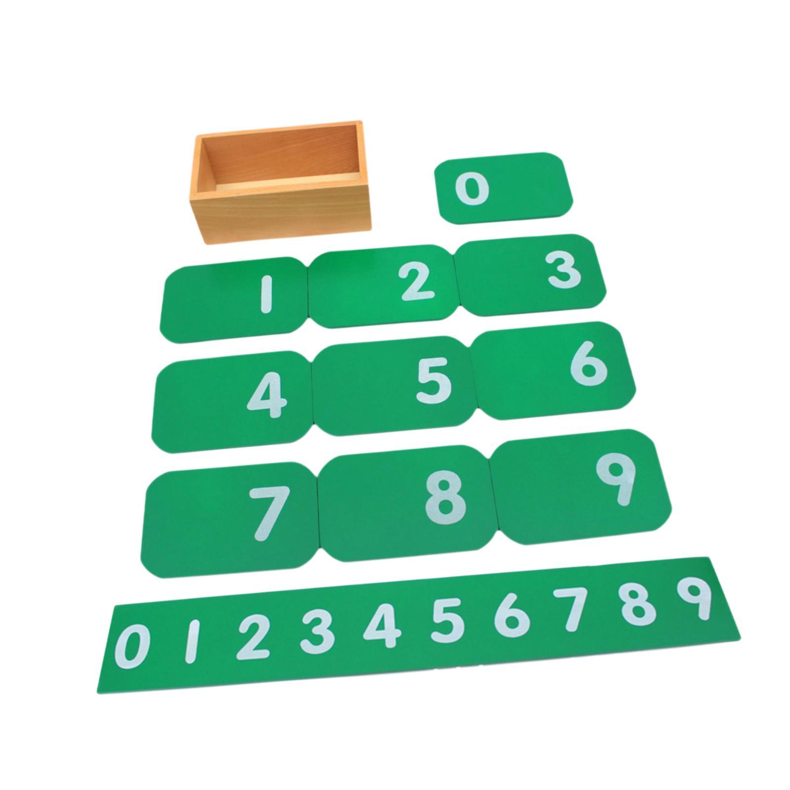 Wooden Number Cards Educational Toy for Kindergarten Preschool Learning Kids