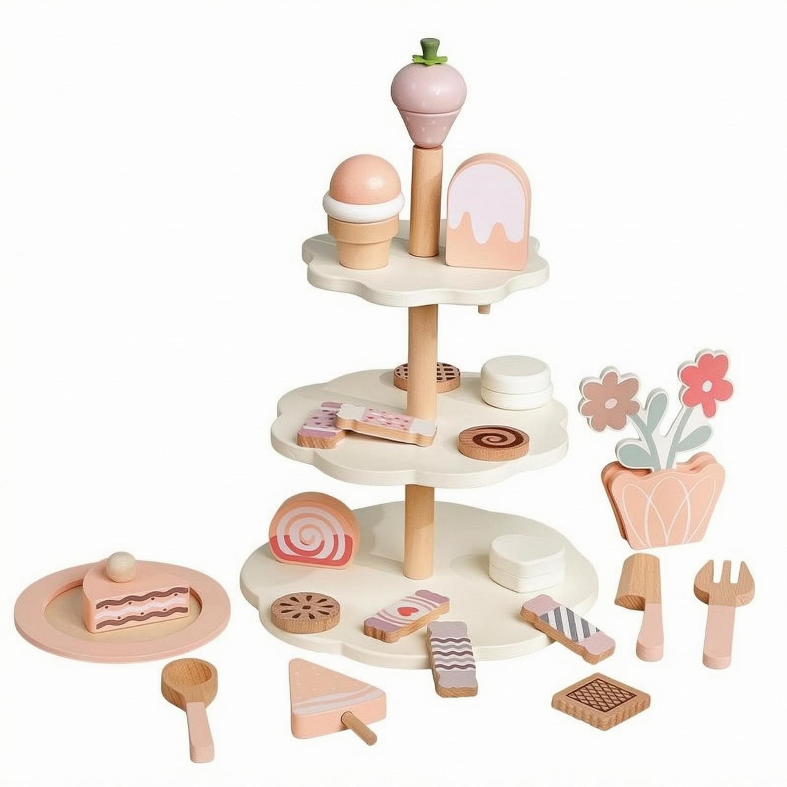 Wooden Dessert Stand Toy