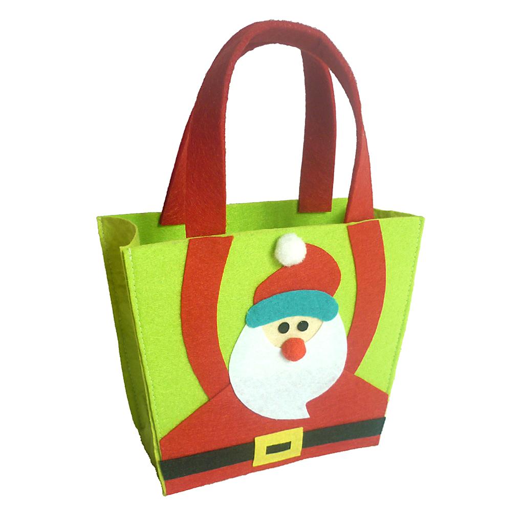 Christmas Gift Candy Bags Fabric Santa Bags Xmas Holiday Gift