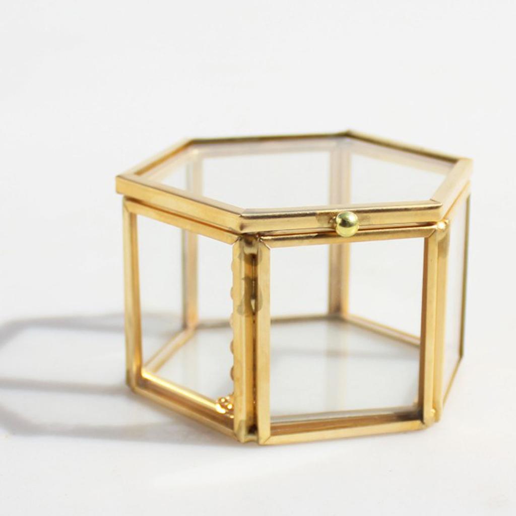 Brass Glass Terrarium Planter