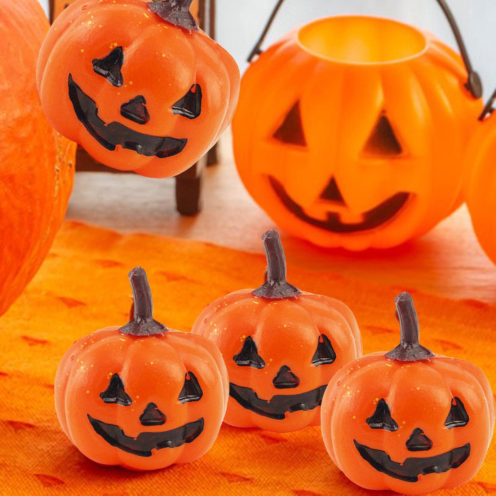 16Pcs Simulated Pumpkin mini Halloween Thanksgiving Holiday Decorating