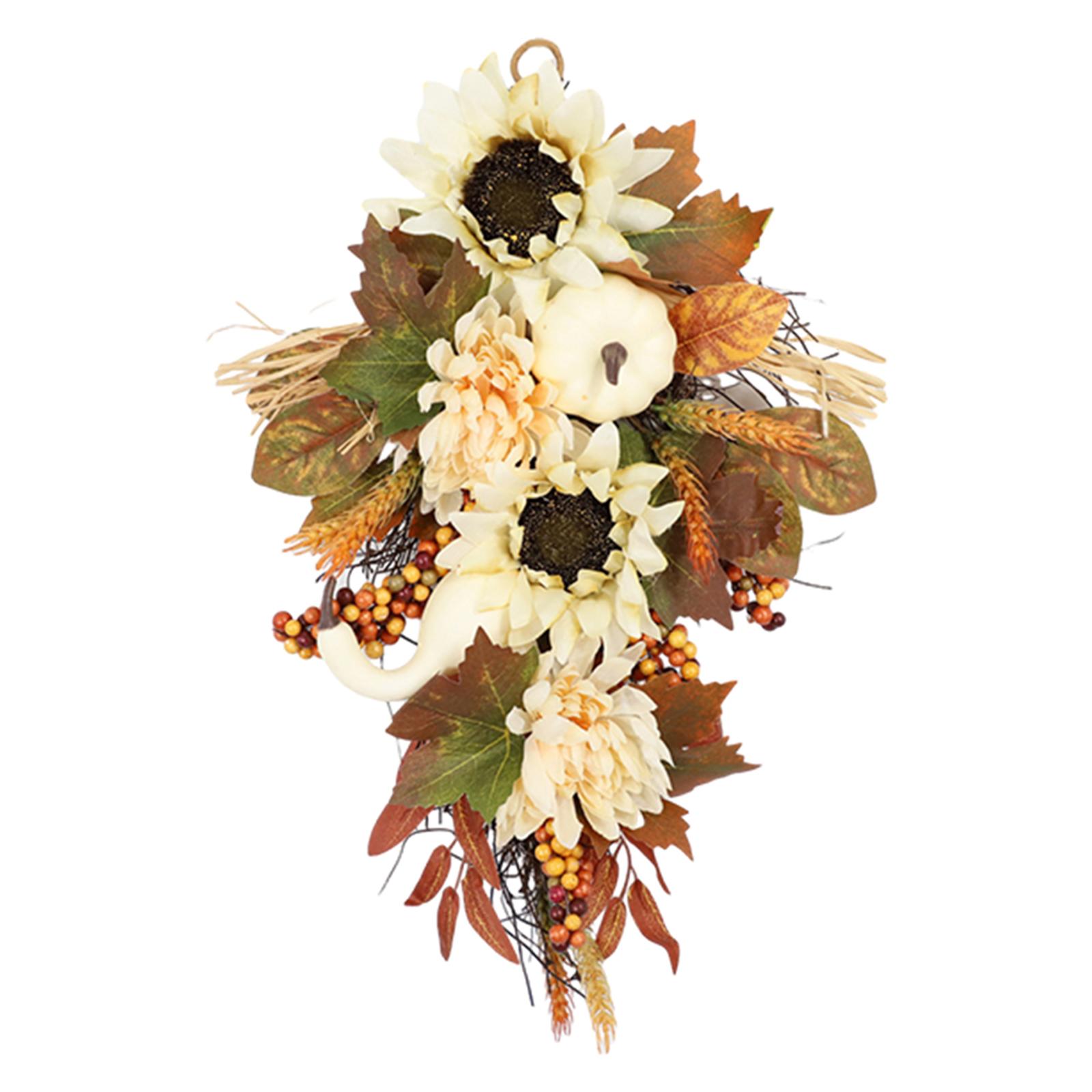 Teardrop Hanging Fall Wreath