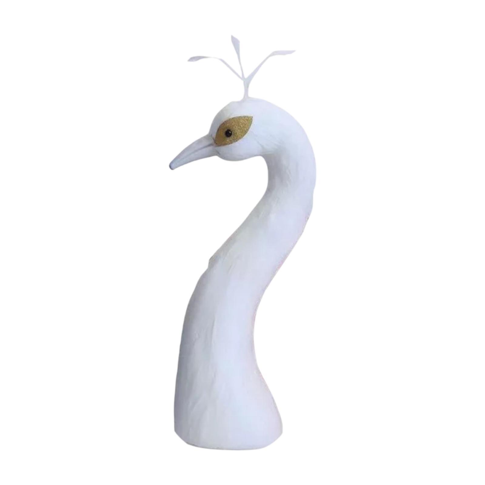 Peacock Mannequin Head Decor