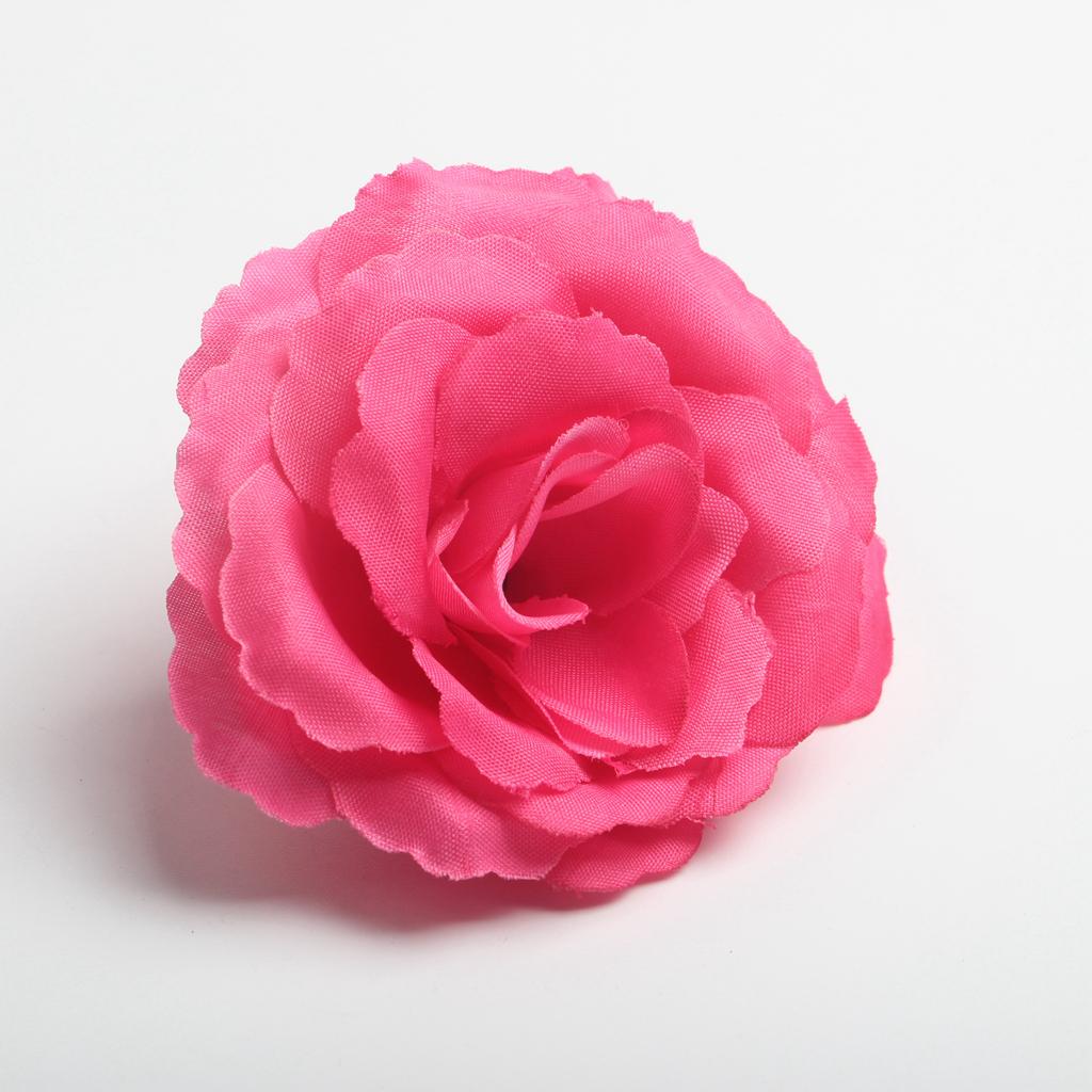 10pcs 7cm Artificial Silk Rose Heads Simulation Flowers For Diy 