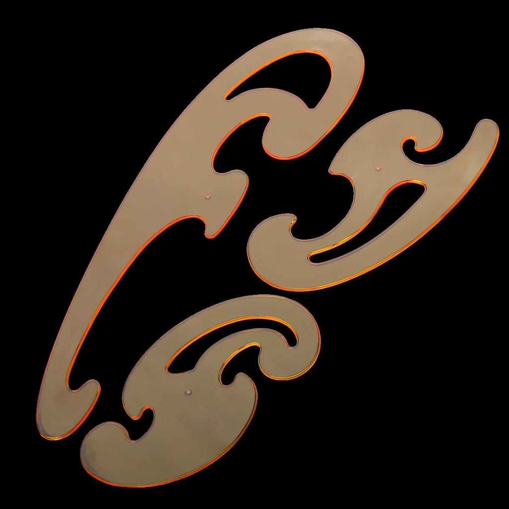 2x3pcs French Curve Template Ruler Drawing Drafting Tailor Dressmaking Craft