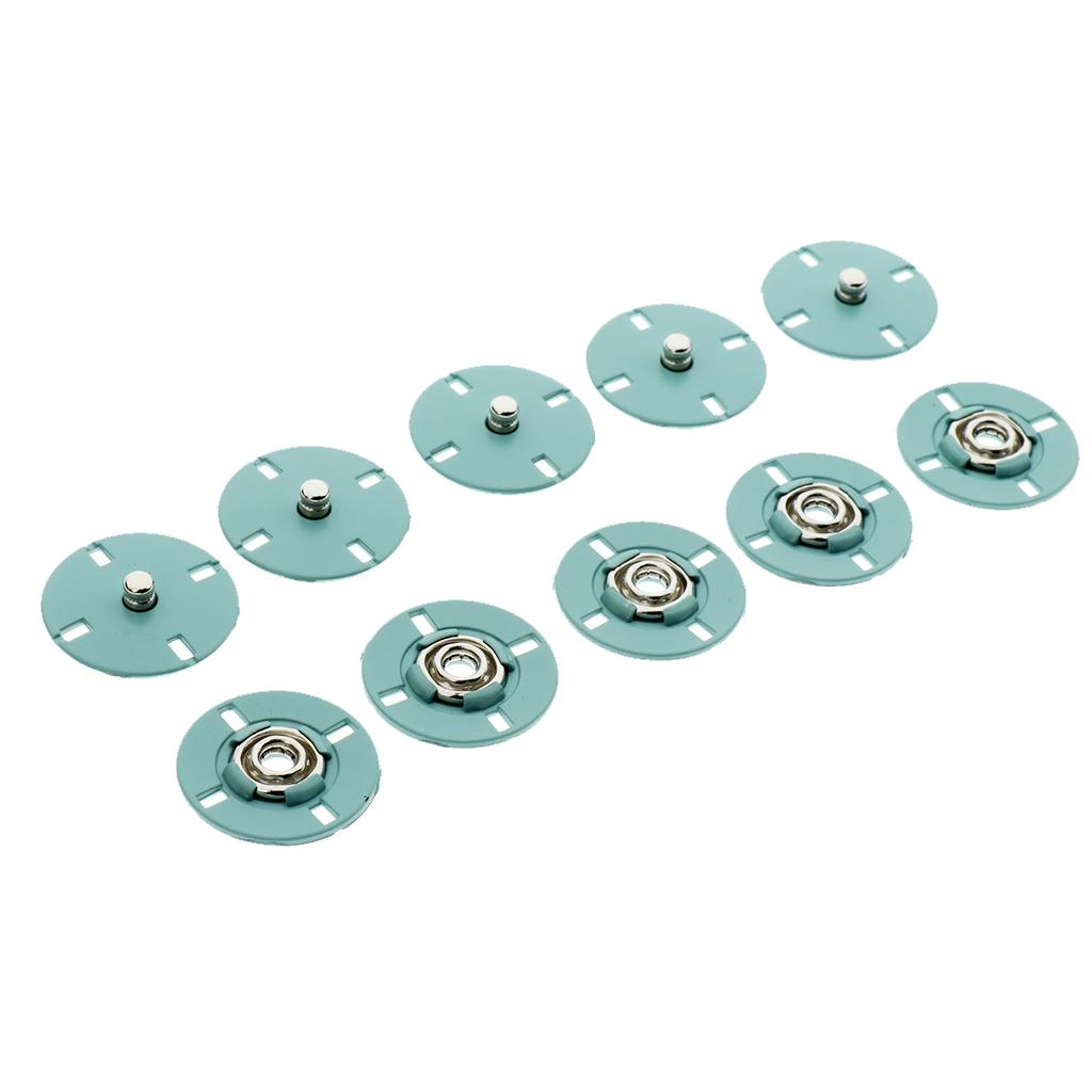 5 Sets Metal Press Stud Buttons Snap Fasteners Poppers Clothing Snap ...