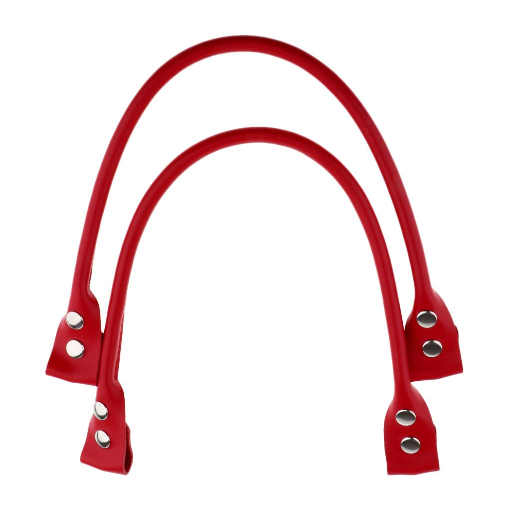 2x Genuine Leather Bag Handle Handbag Shoulder Bag Straps Detachable
