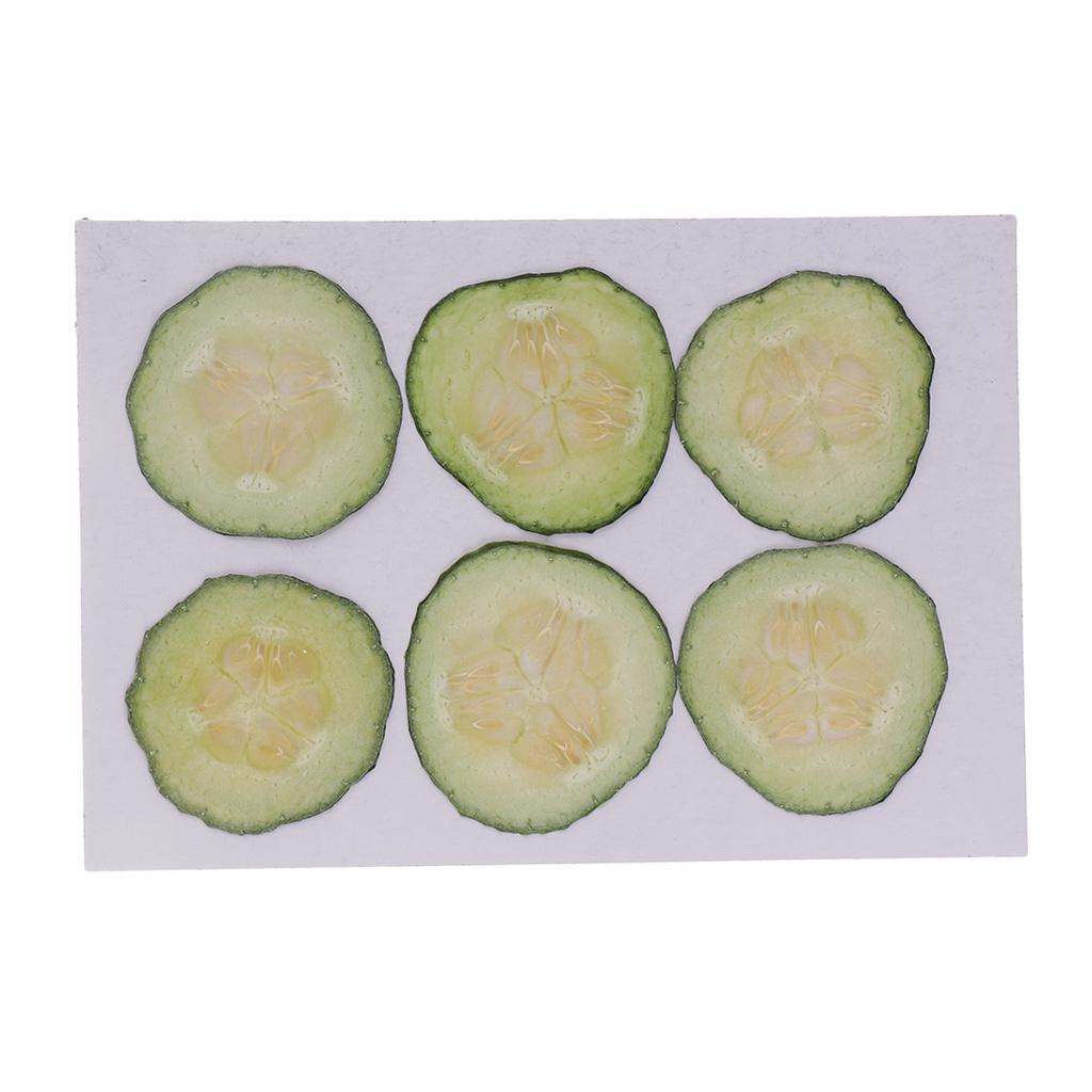 6 Pieces Resin Jewelry Making Filler /Nail Art Accessory /Phone Case Decor /Decorative Dried Flowers Cucumbers
