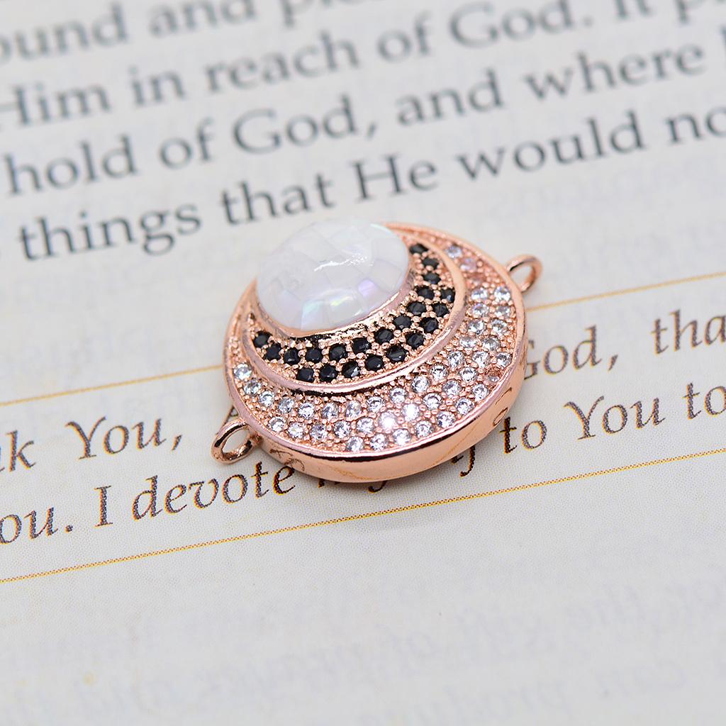 Eye Necklace Charm Jewelry Making Charms and Pendants DIY Bracelet Rose Gold