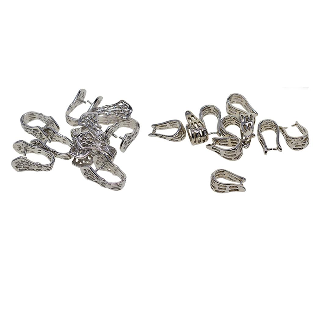 10pcs copper pinch Bails pendants charms clamp clip Jewelry DIY 18x10x10mm