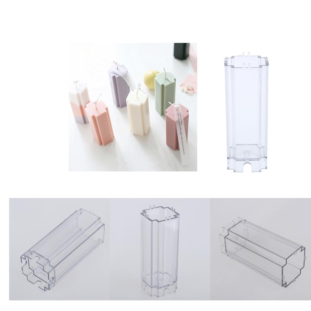 Kunststoff Klar SquareShape Kerzenform Seifenform Duftkerzenherstellung Modell 