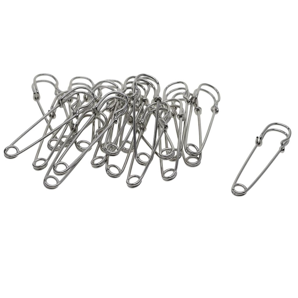 20x Safety Pins Large Steel Pin Pack Set Baby Nappy Bulk Sale 2/2.5