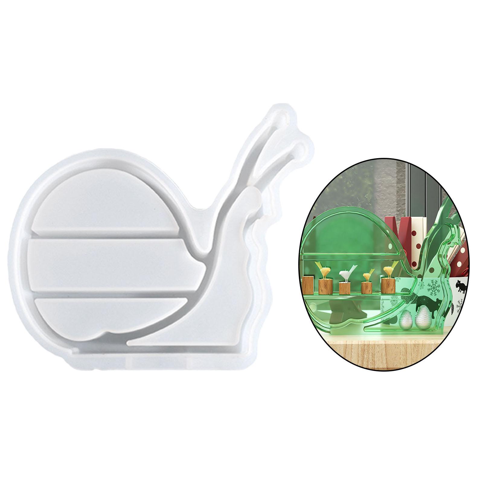 Snail Storage Rack Mould Trinket Resin Jewelry Display Stand Silicone Mold