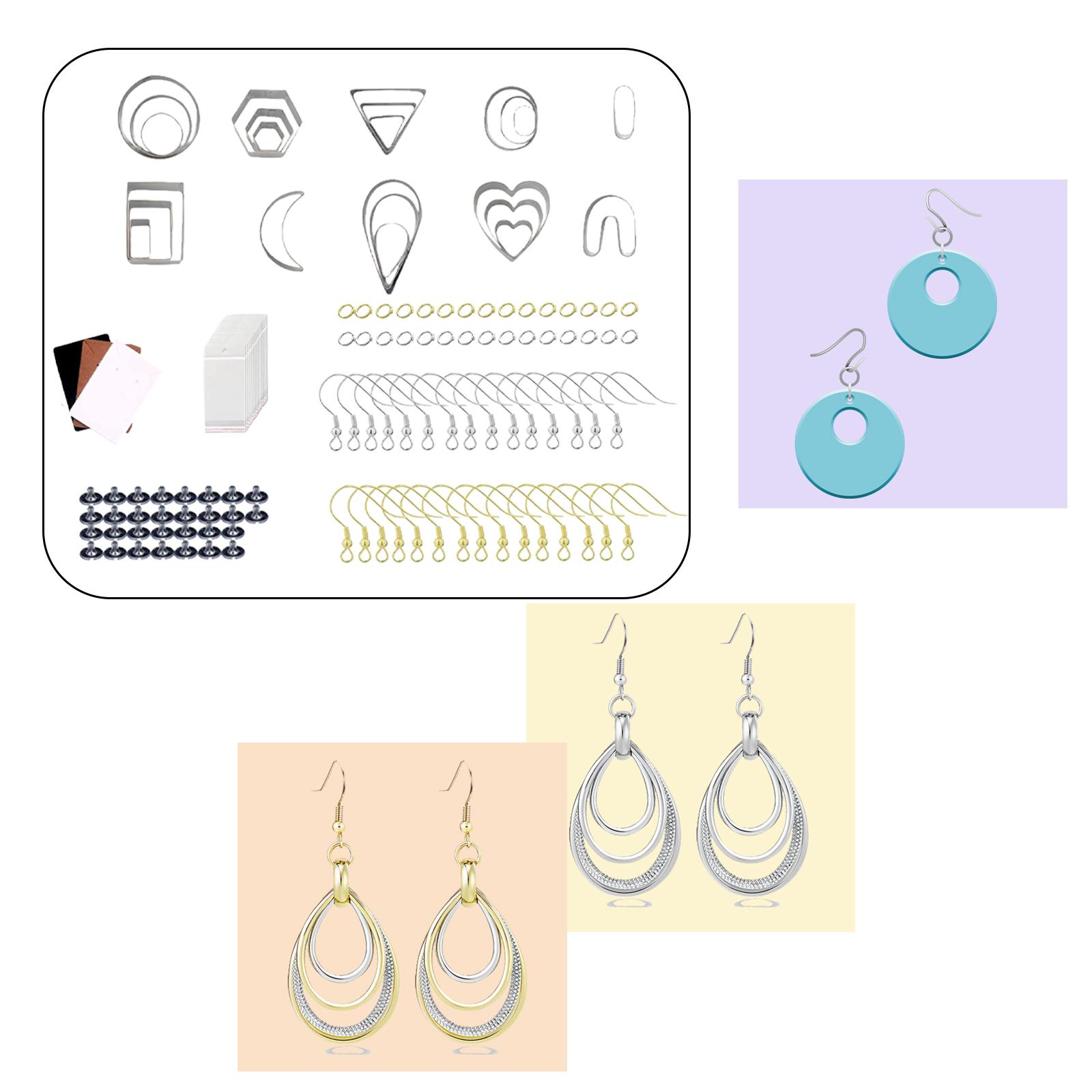 Clay Earring Cutters Handmade Polymer Clay Cutter for Baking Biscuit Dessert