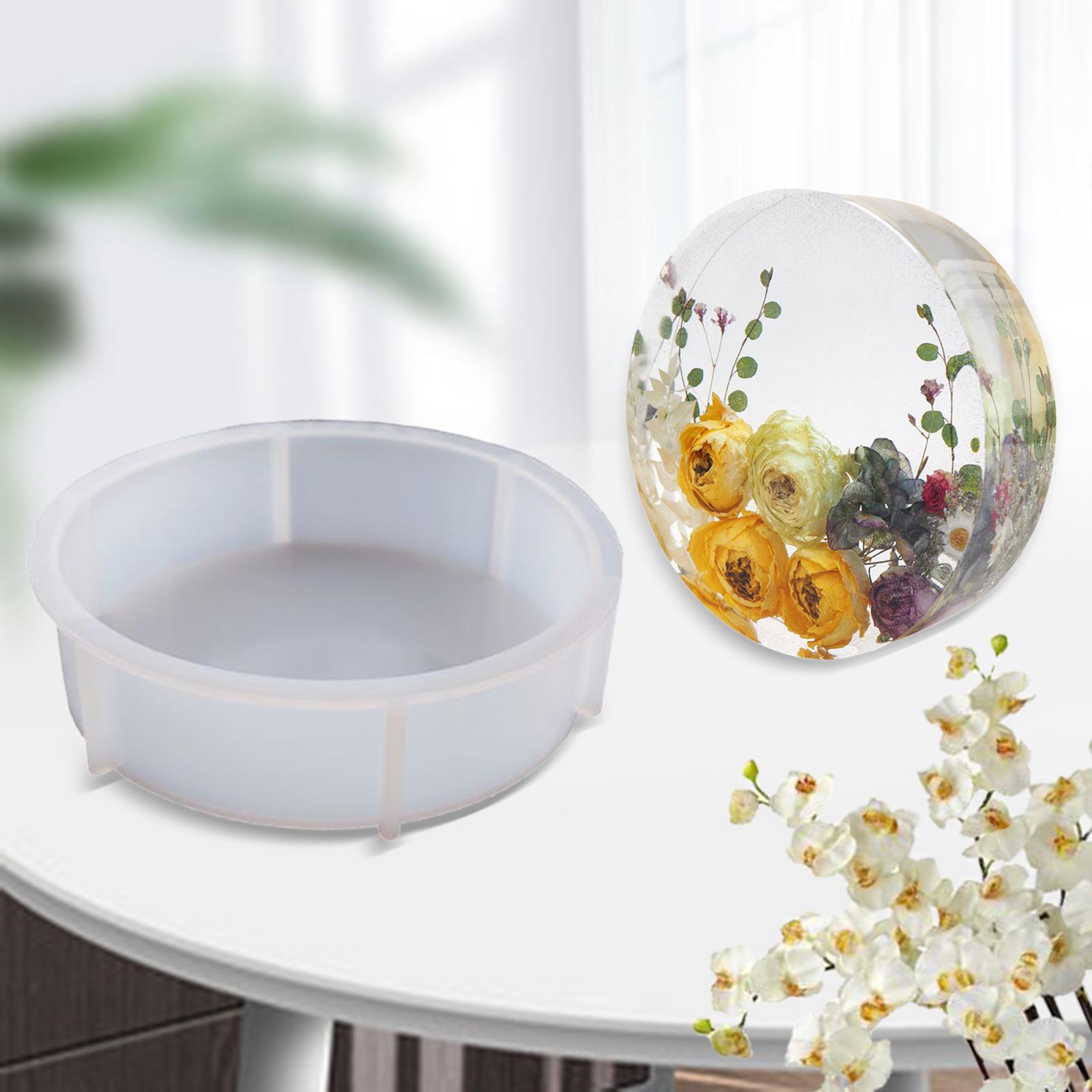 Silicone Mold Epoxy Resin Casting Mould Dried Flowers round 