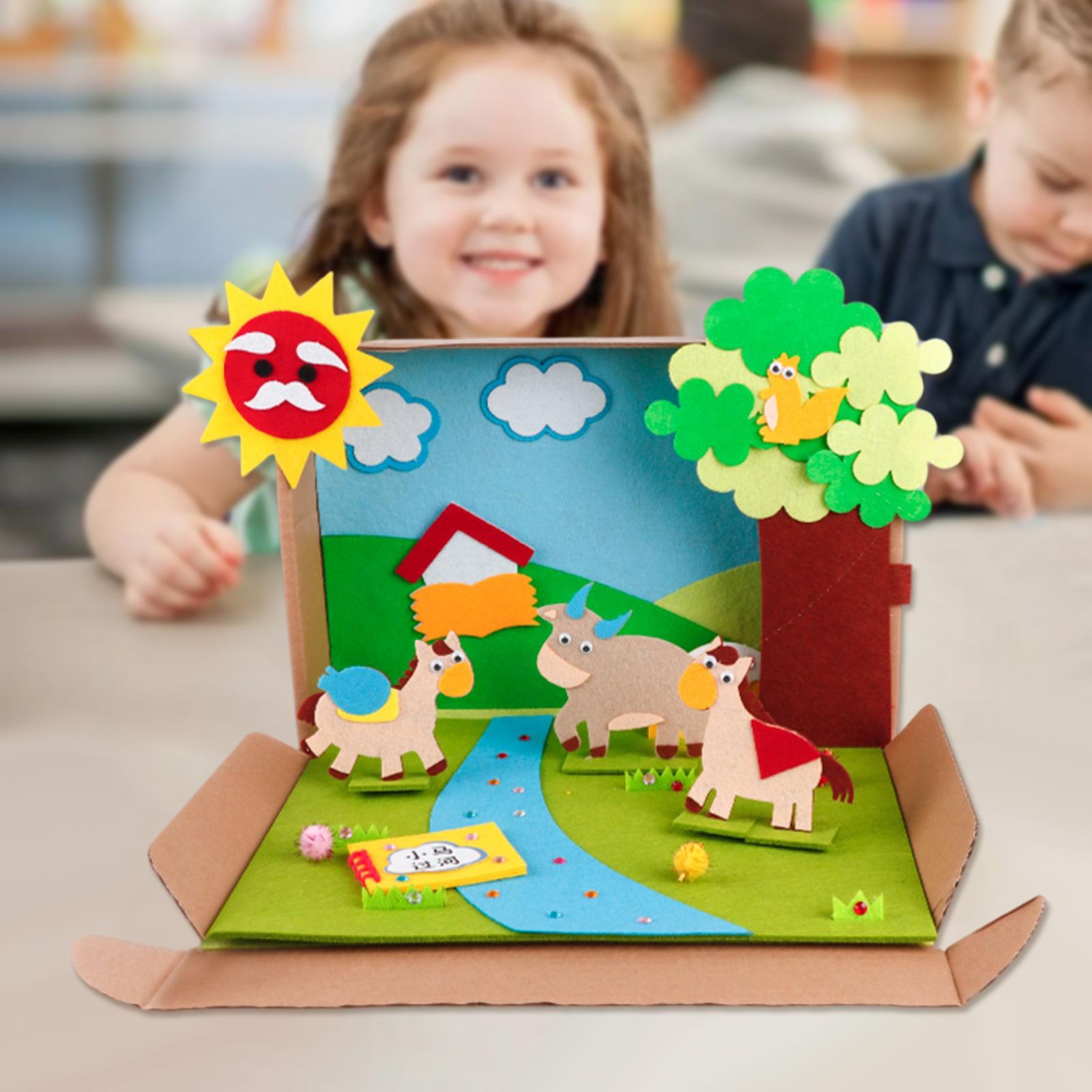 DIY Felt Craft Kit Patchwork Animals Story Pony