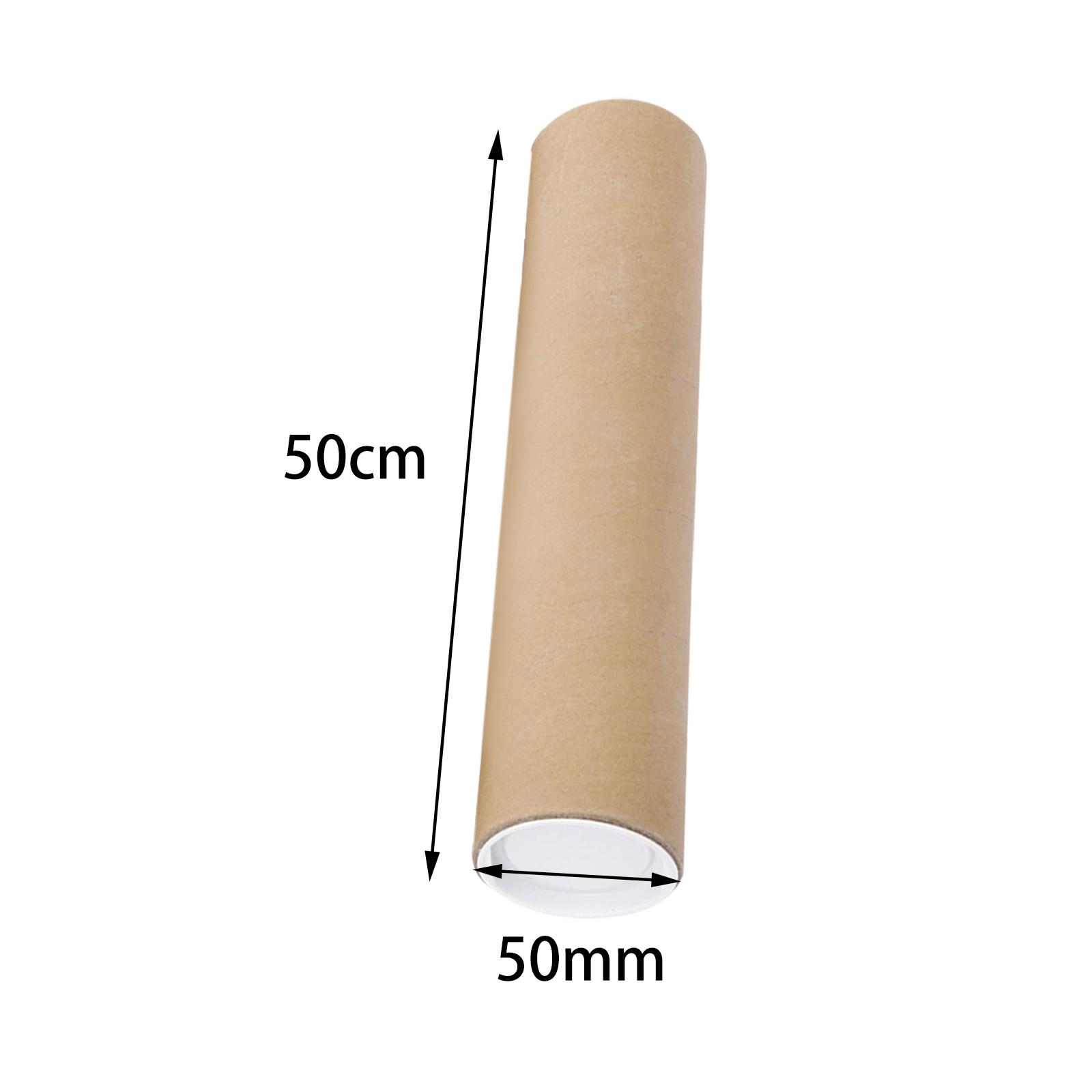 Long cardboard with Caps Mailing Tube for Paintings Document Shipping 50cm