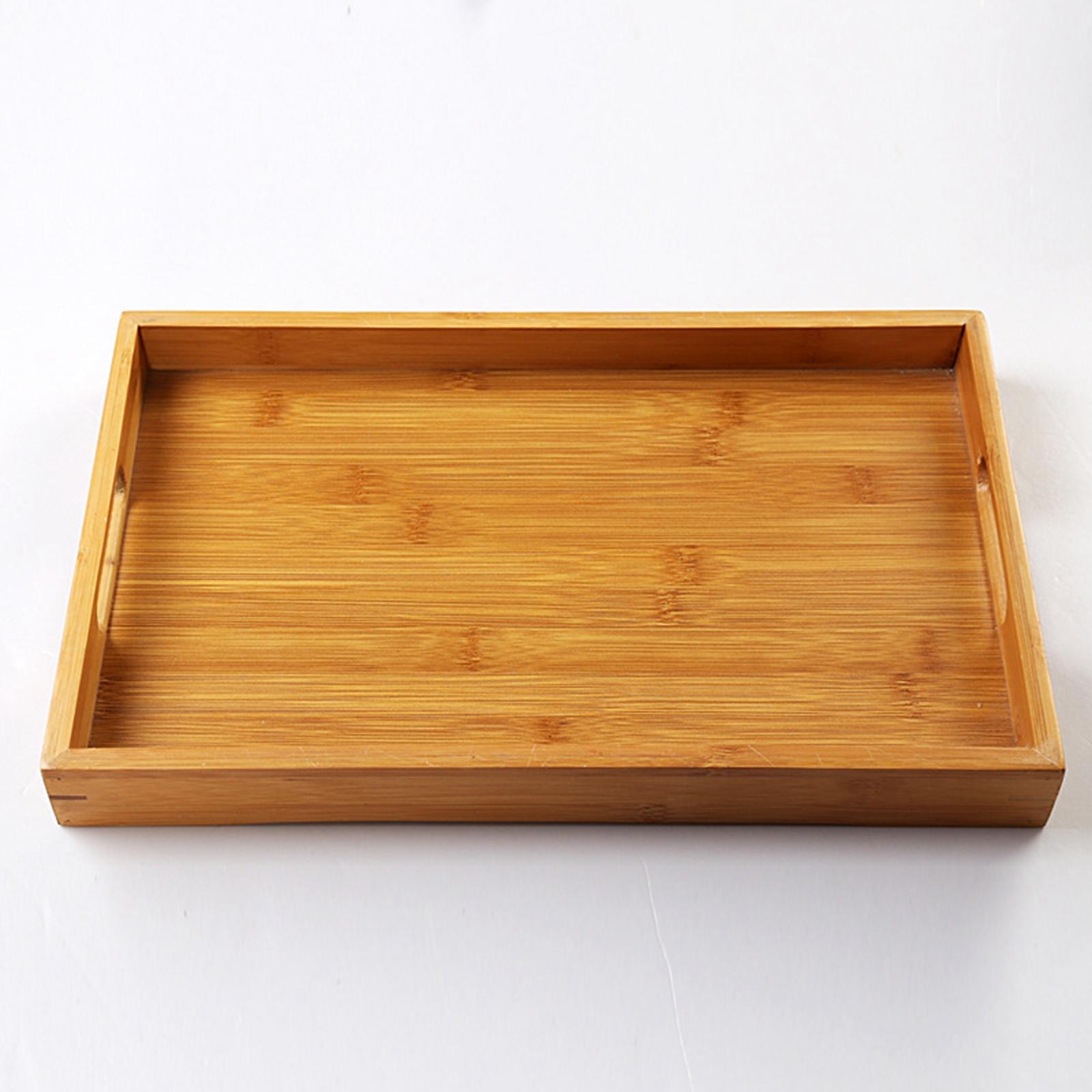 Wooden Serving Tray Rectangle Food Platter for Wedding Afternoon Tea Dessert
