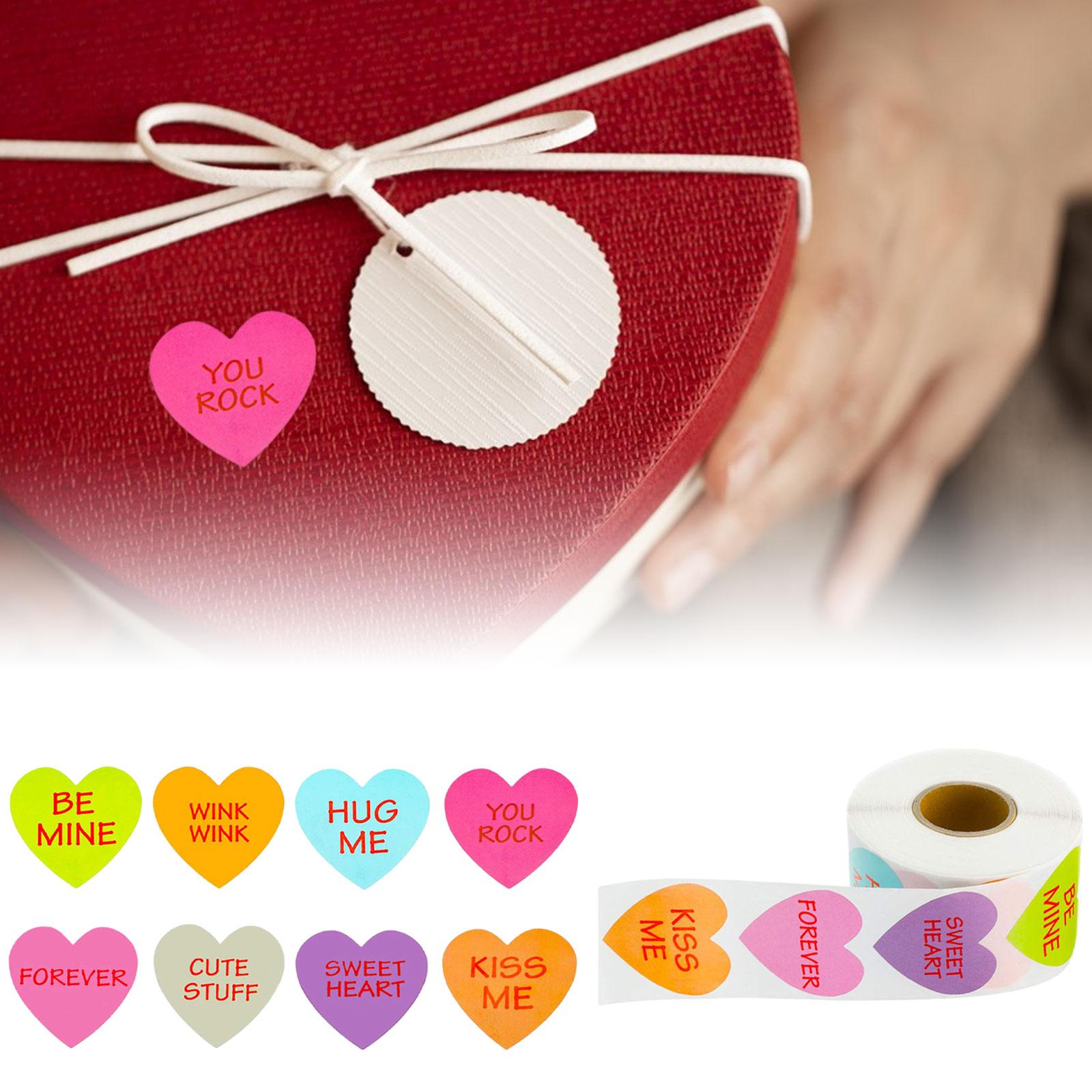 500 Pieces Valentines Day Stickers for DIY Envelopes Bookmarks Wedding Party