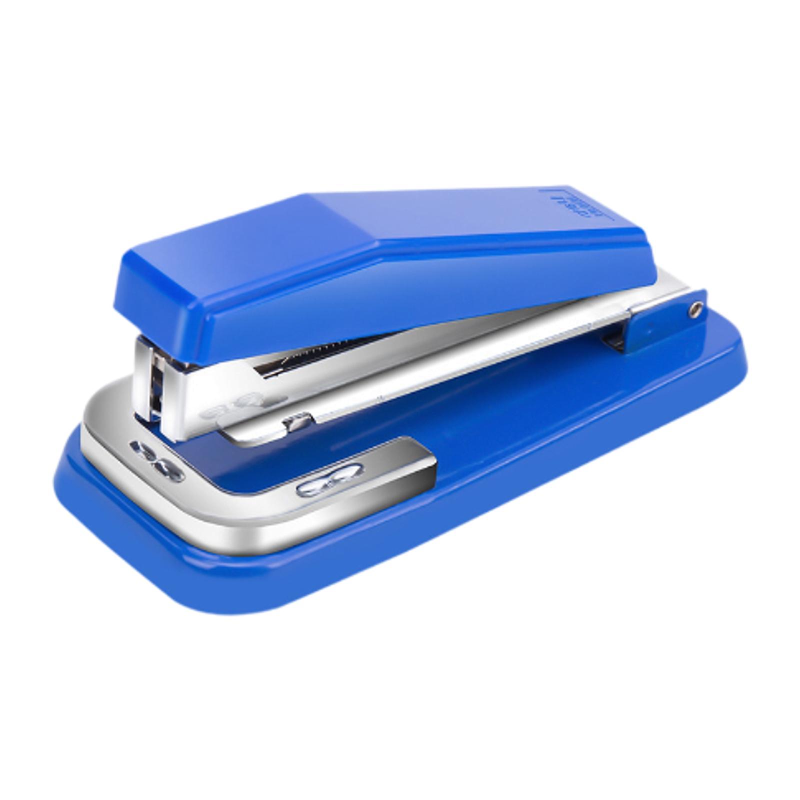 Heavy Duty Stapler Ergonomic Lightweight Desktop Stapler for Booklet Binding Blue