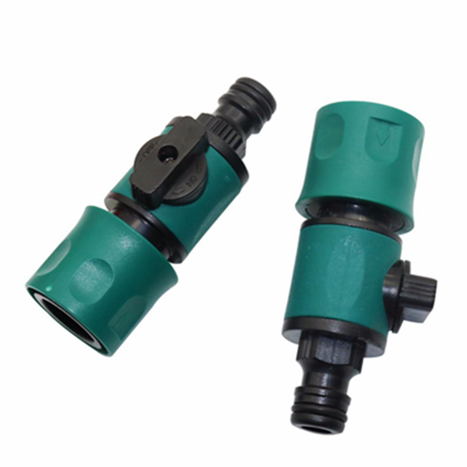 2xQuick Connect in Line Shut Off Valve Gardening Durable Versatile Accessories