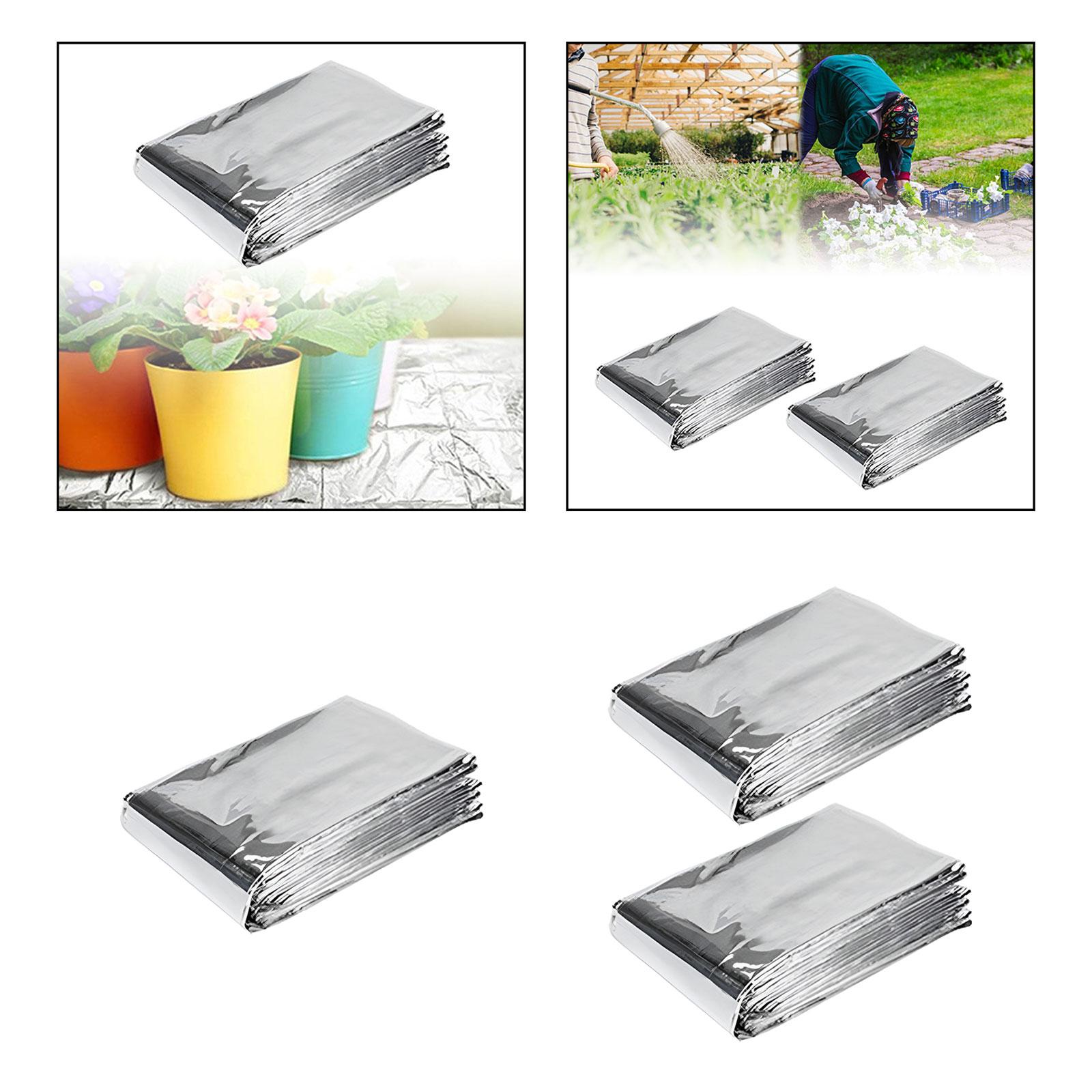 Silver Plant Reflective Mylar Film Garden Orchards Greenhouses Foil Covering 1Pc