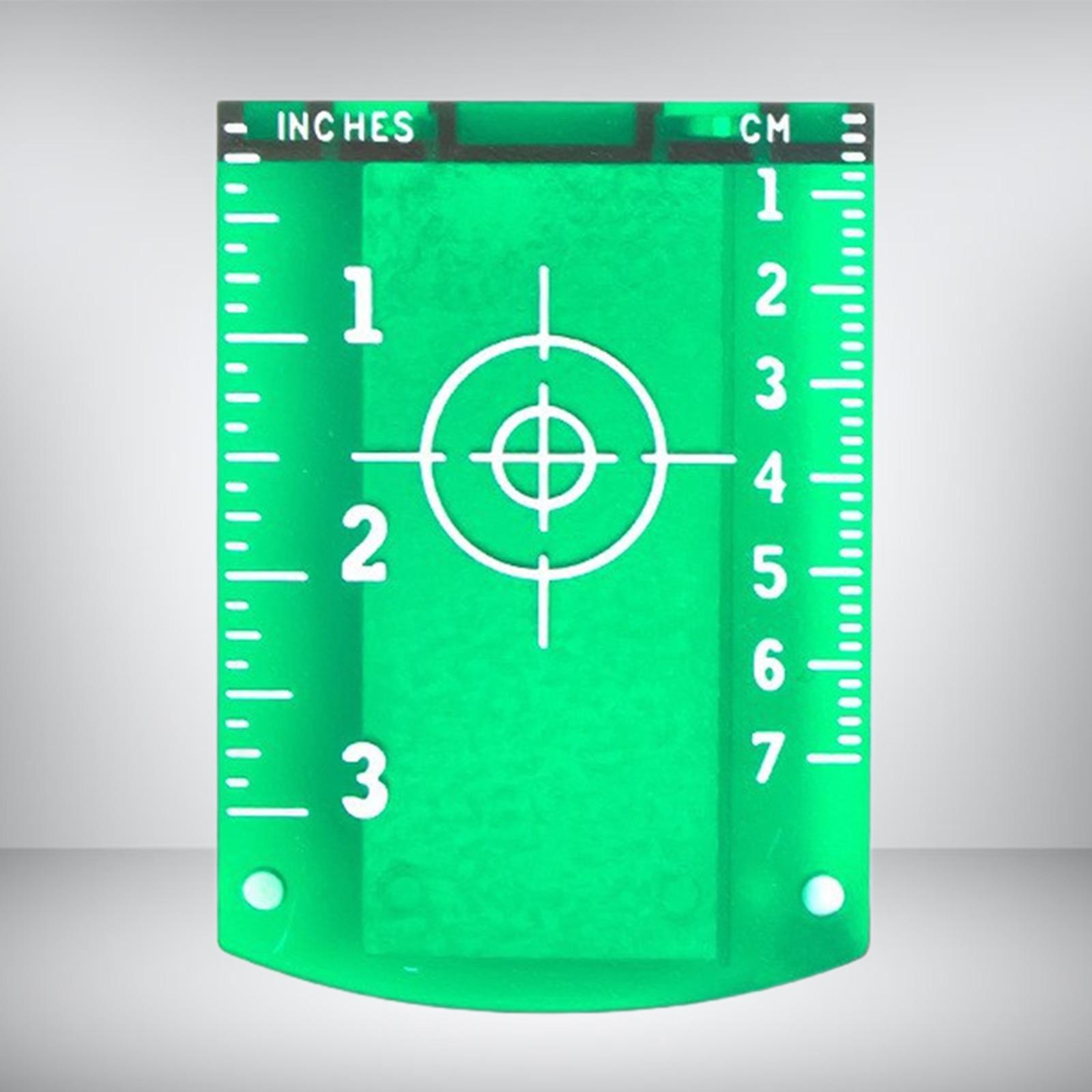 Magnetic Target Card Plate Measurement House Application Building with Stand Green