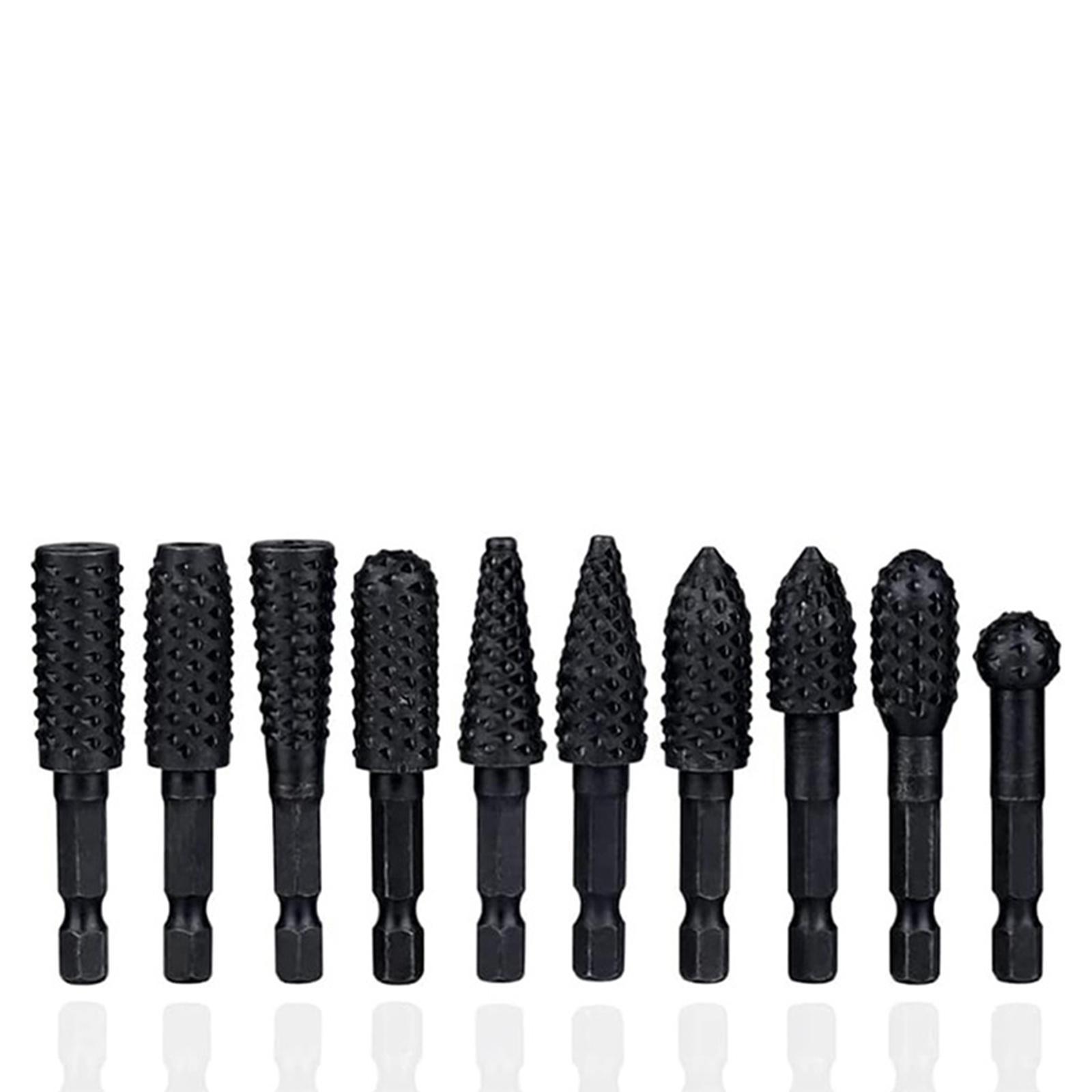 2xDie Grinder Bits DIY Deburring Engraving Attachment Drilling Rotary Burr Set 5Pcs