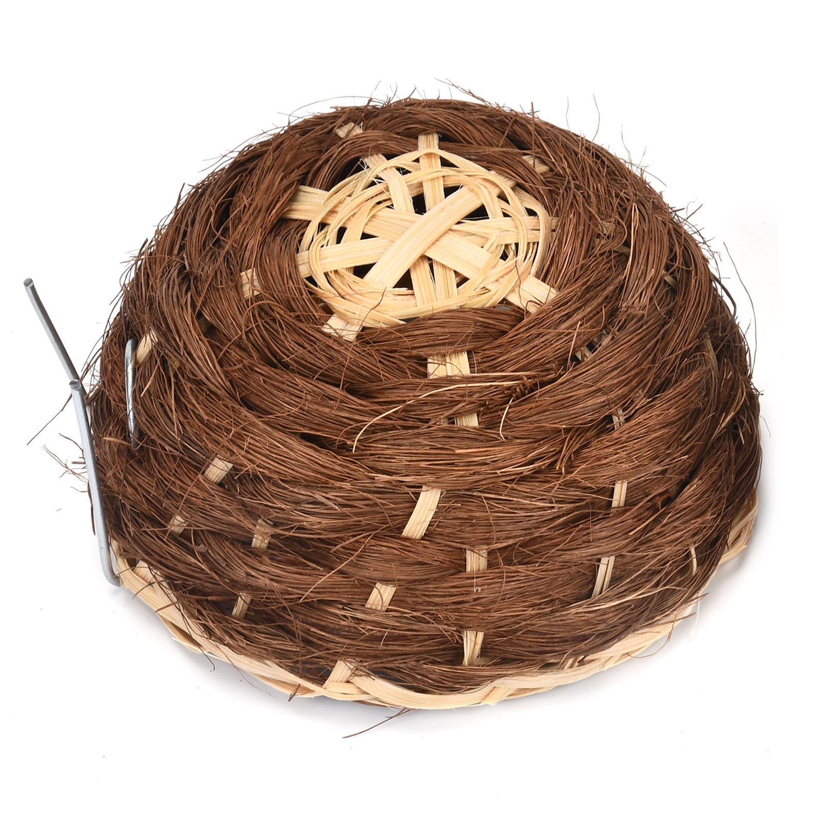 4xBird House Hanging Hut Blue Jays Parrot Bluebirds Handwoven Bamboo Bird Nest