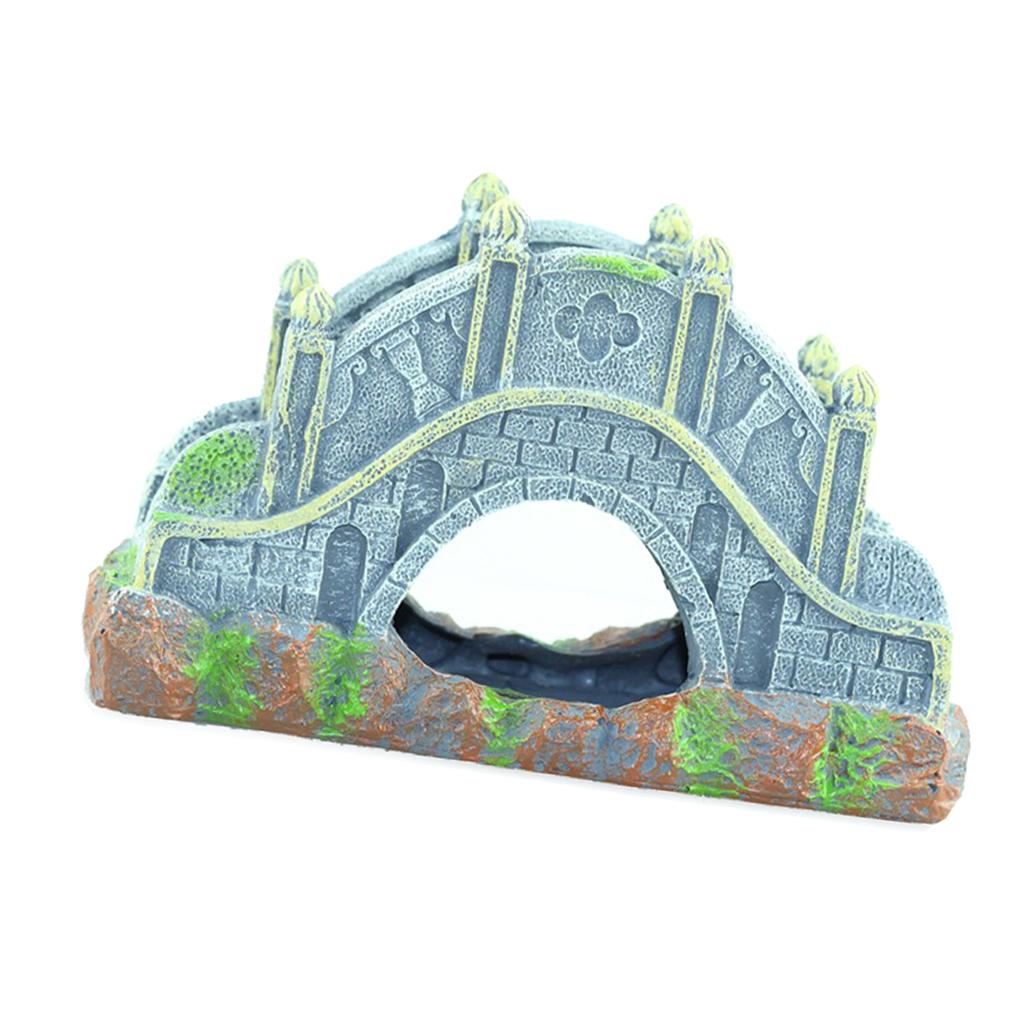 Creative Resin Aquarium Landscape Arch Bridge Accs Bridge Flowing Water