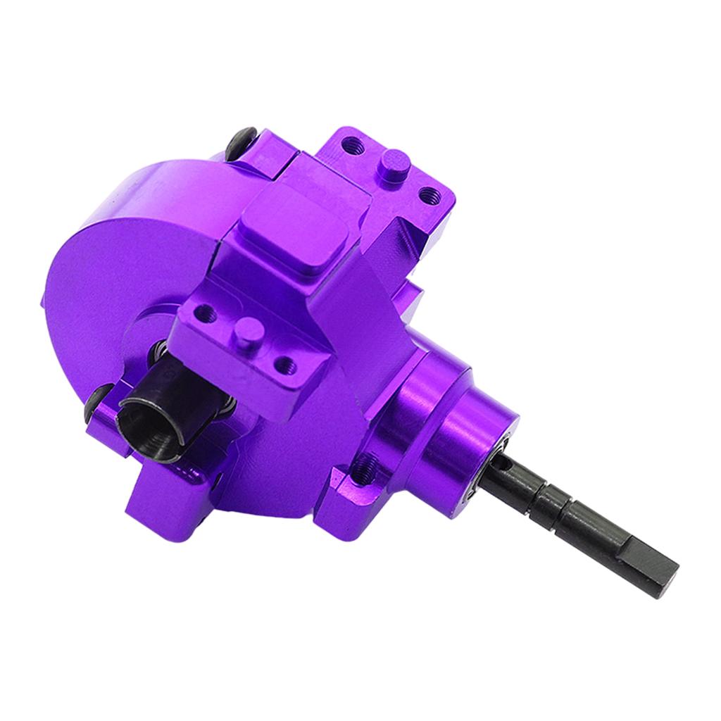 Front or Rear Transmission Box Complete for HSP 94107 1/10 RC Car Purple 45x45x80mm