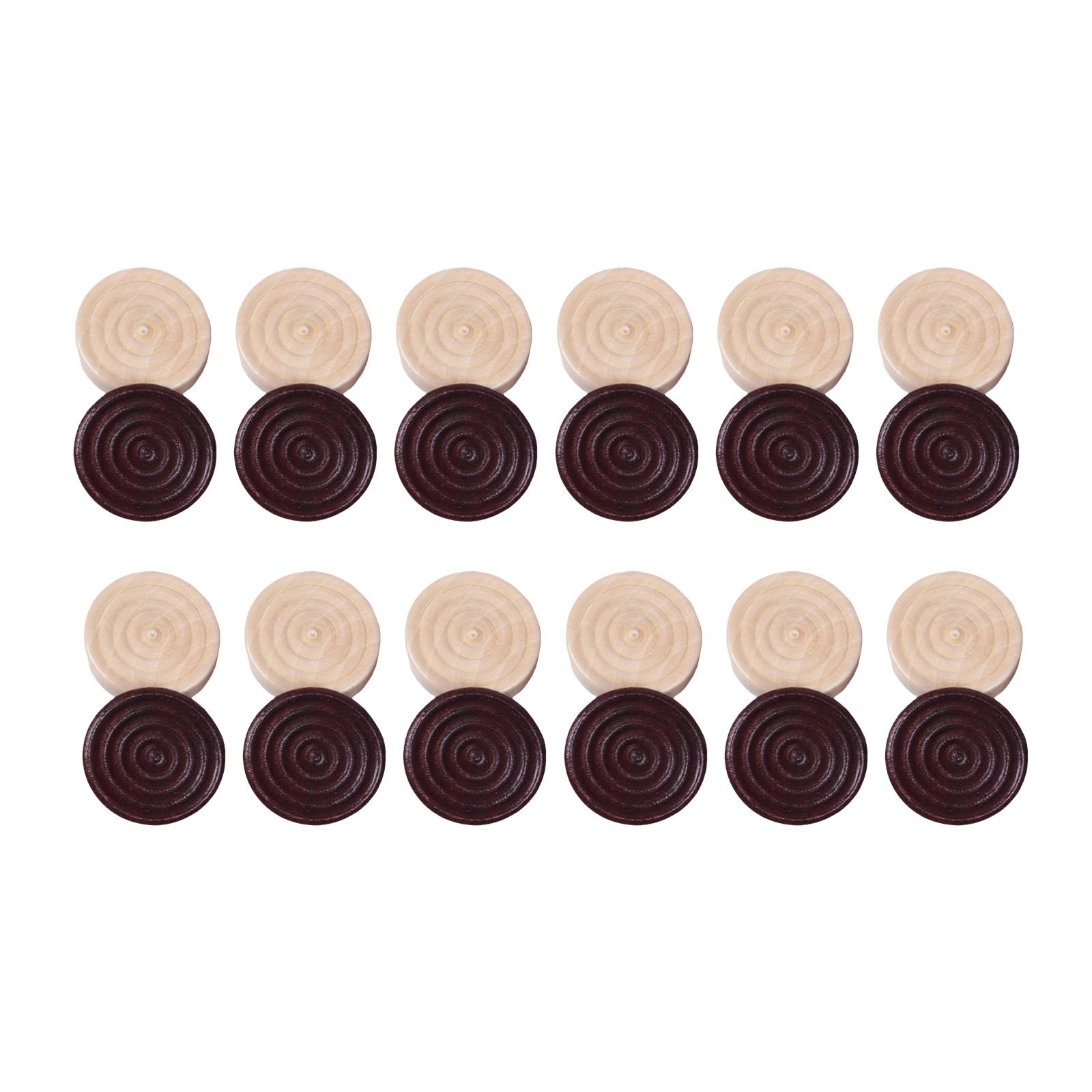Round Backgammon Pieces