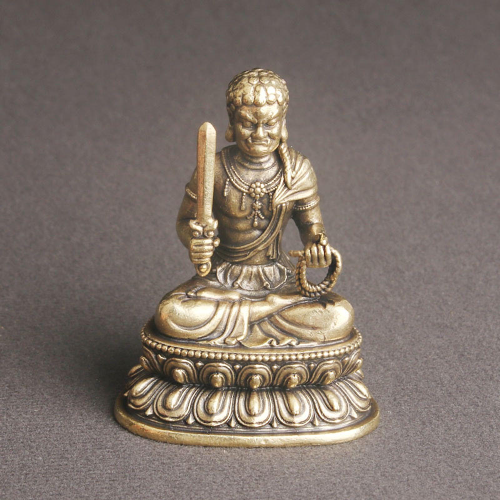 Buddha Statue Meditating Figurines Art Cabinet Shop Collectible Sculpture