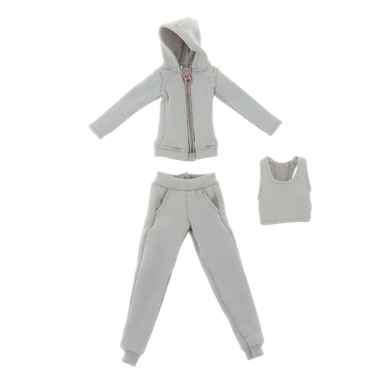 1/12 Hoodie Pants Vest Costume