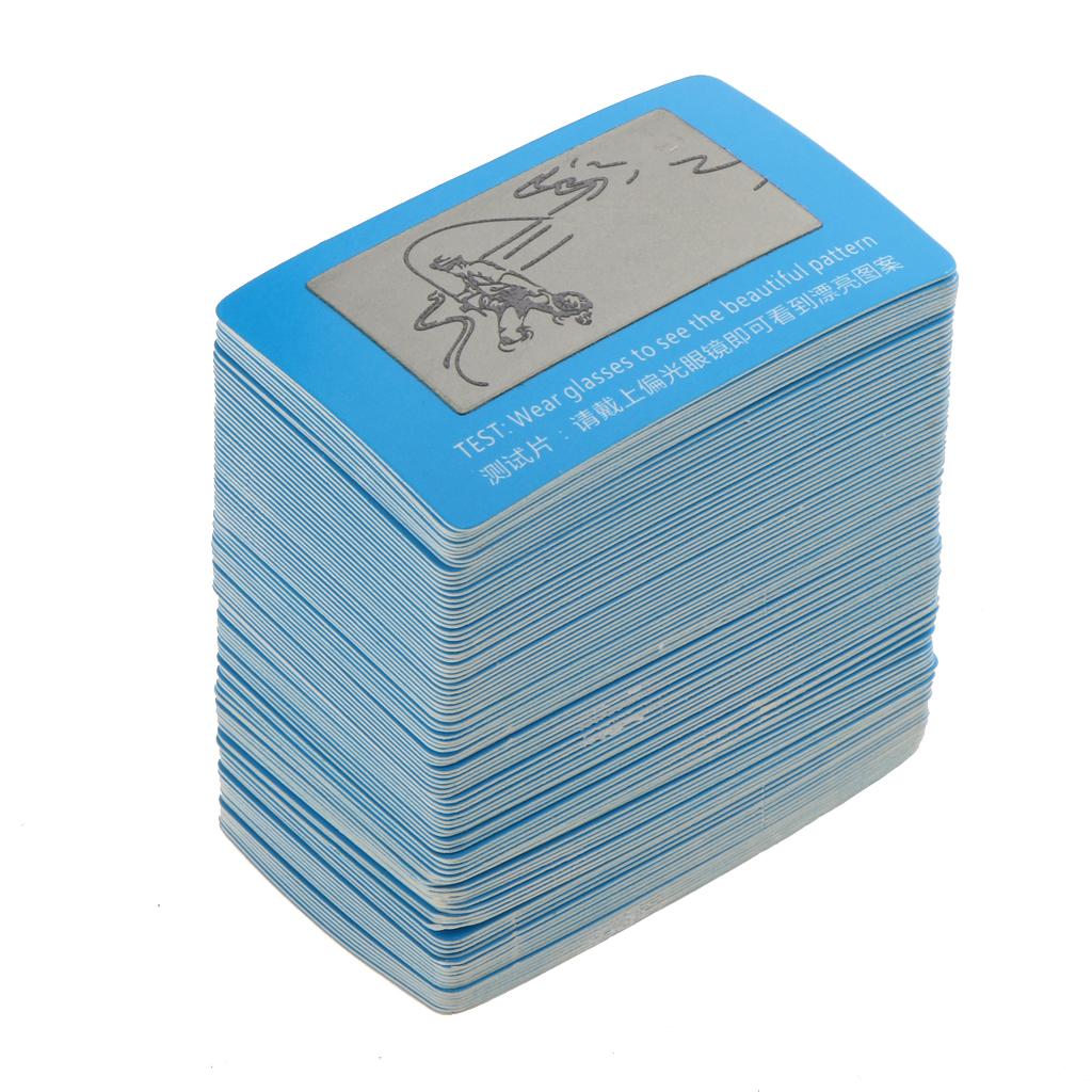 Polarized Testing Paper Cards