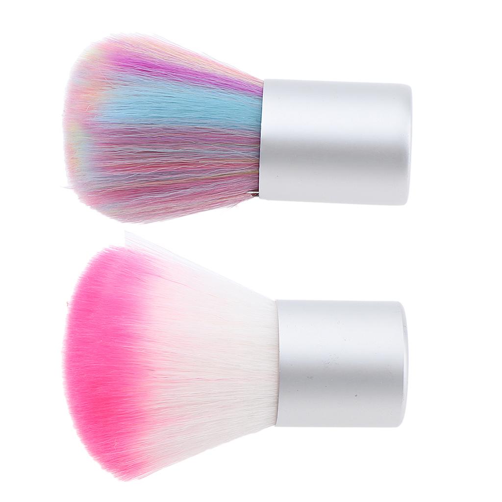 Hair Cutting Brush Neck Duster Barbers Hairdressing Cleaning Tool Rainbow