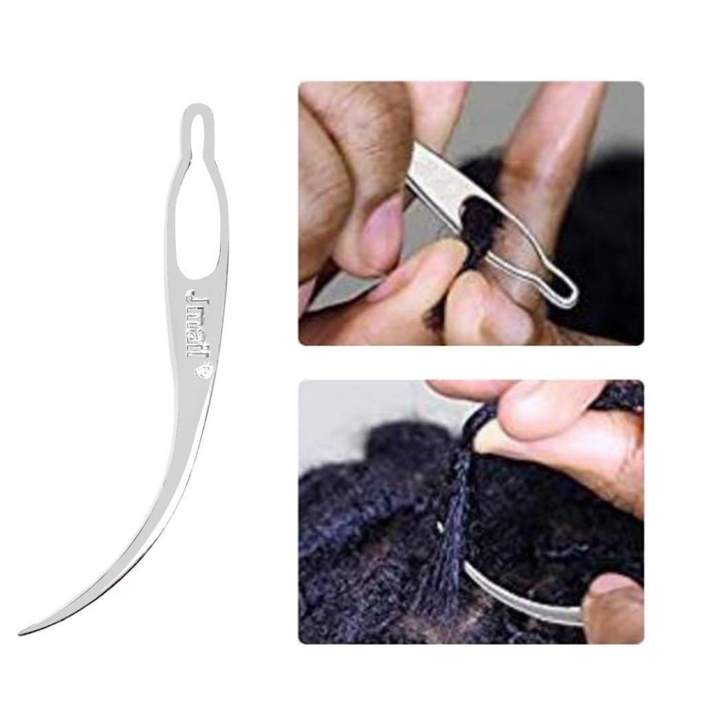 Dreadlocks Tool Craft Needle Crochet Hair Braiding Wig Making 3in Silver