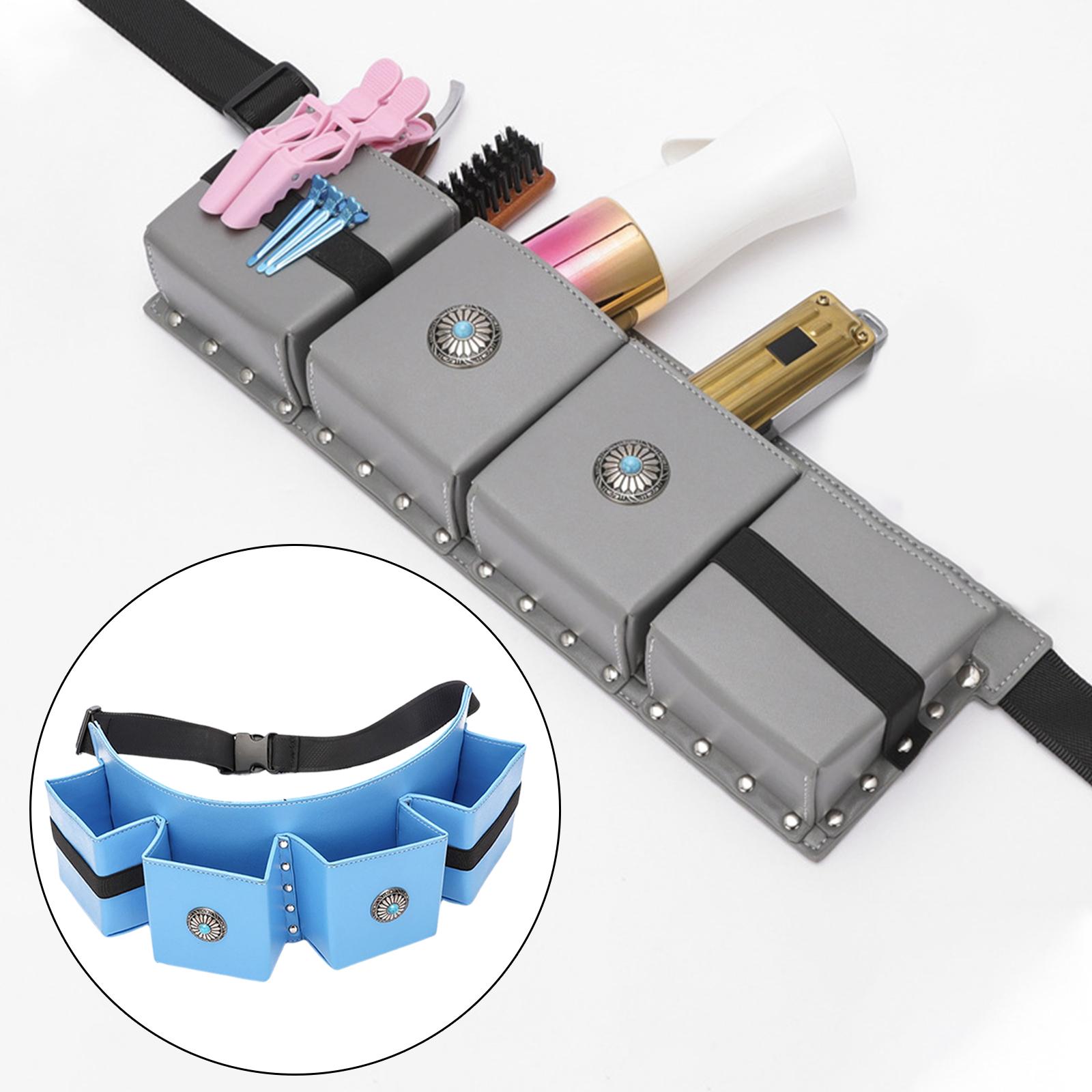 PU Barber Scissors Holster Hairdressing Pouch Salon Portable Organizer Blue