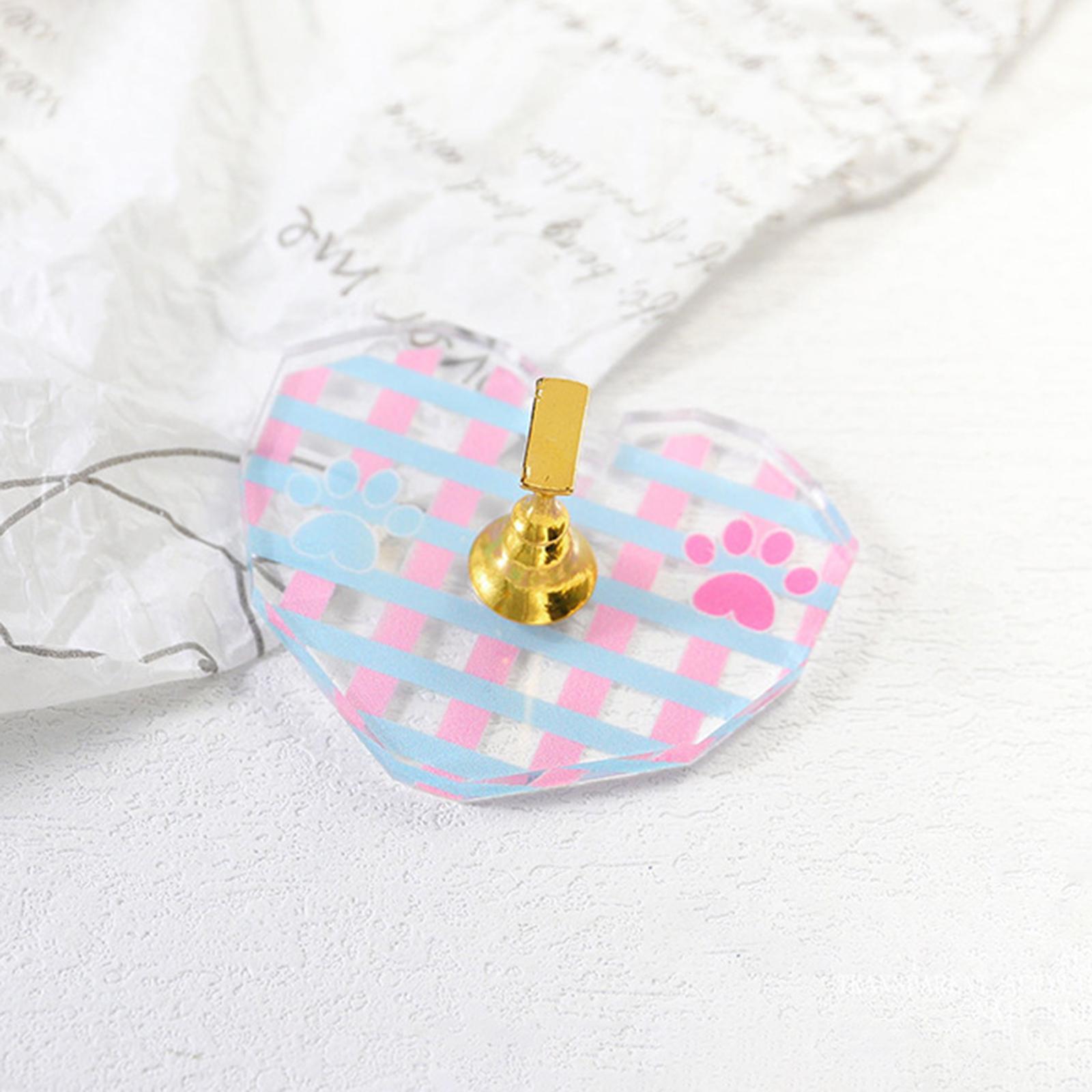 Cute Nail Art Practice Display Stand Home Nail Salon Manicure Tools Paws