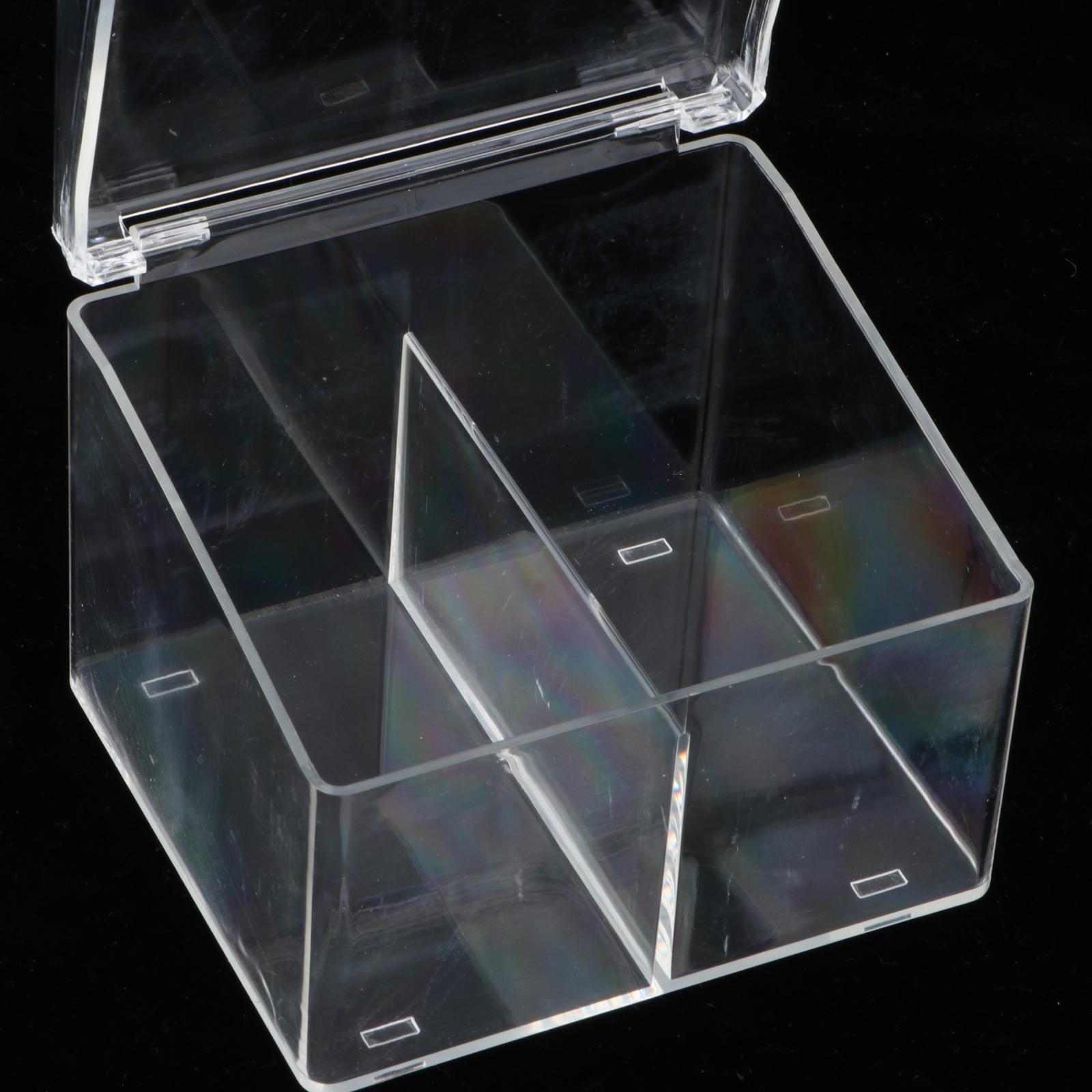 3x  Cotton Pads Storage Box Dispenser for Bathroom  2 Compartments