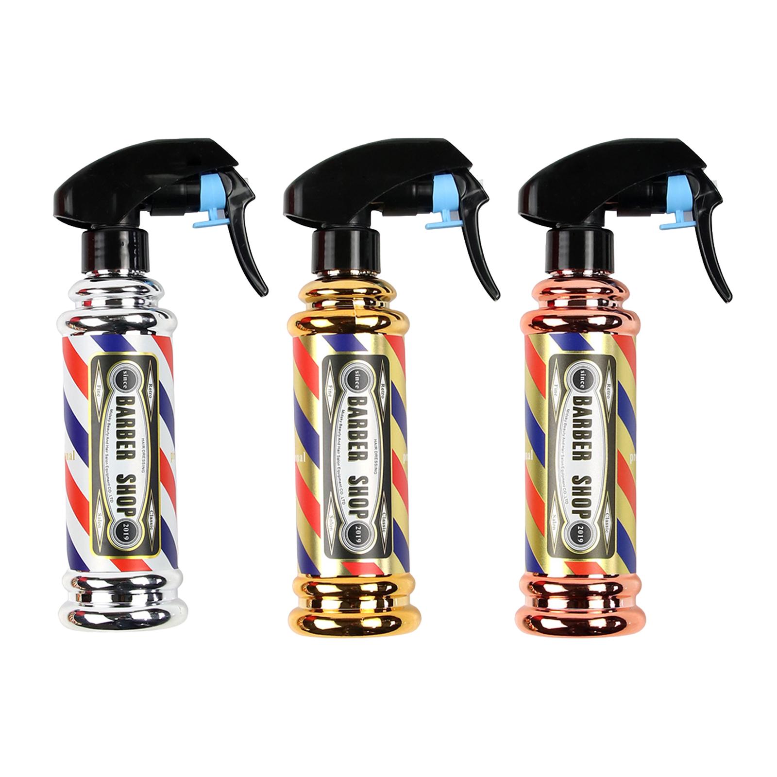 Water Mist Sprayer Oil Sprayer Barber Hair Tools Hairdressing Spray Canister Gold