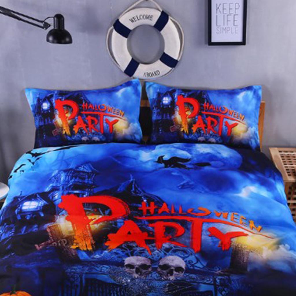 Halloween Bedding Sheet Set, Deep Pocket Bed Collection, Duvet Cover