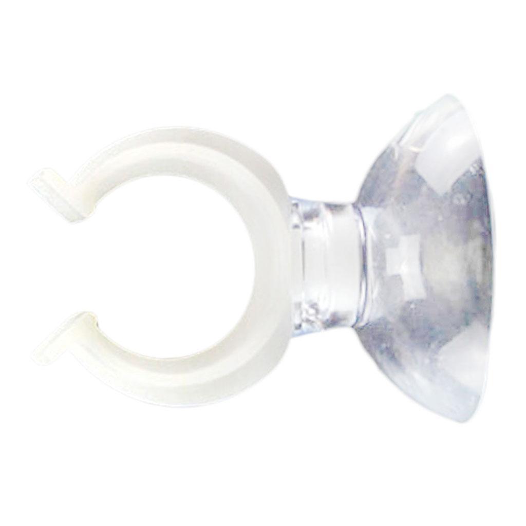 10 x transparent Saugnäpfe mit Haken für Fenster