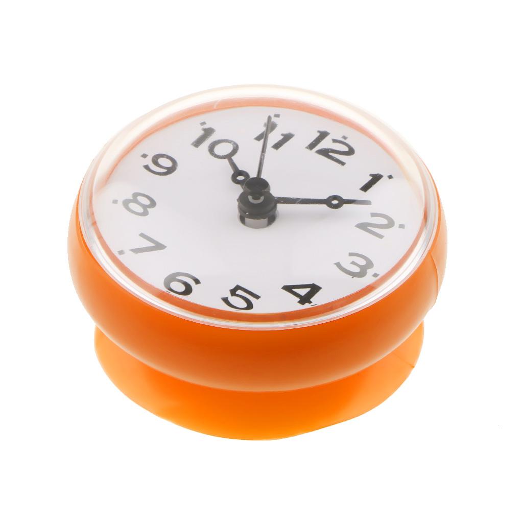 Blesiya Waterproof Clock Glass Suction Clock for Bathroom Kitchen eBay