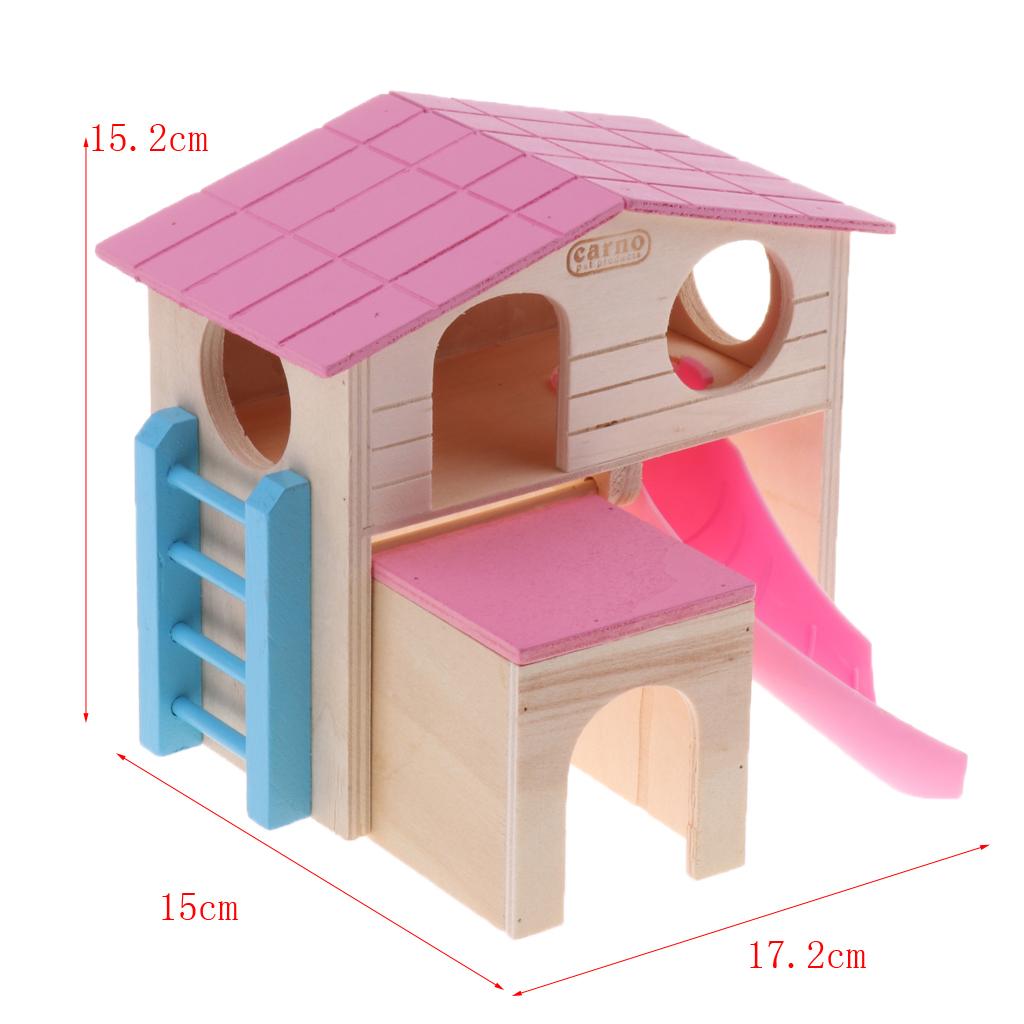 2x Pet Hamster House Squirrel Guinea Pig Bed Small Animals Playhouse Toy