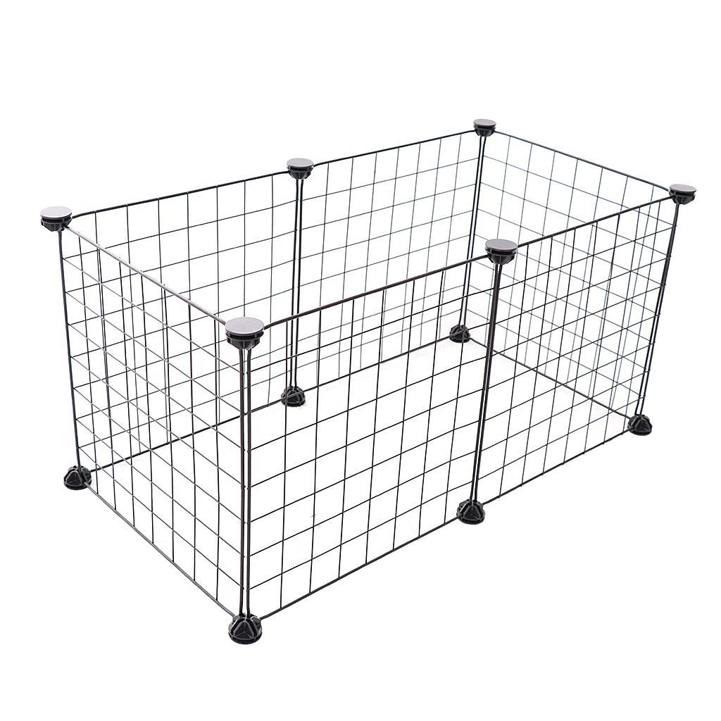 Draht Metall Haustier Hund Kaninchen Übung Laufgitter Zaun Käfig 6 Panels