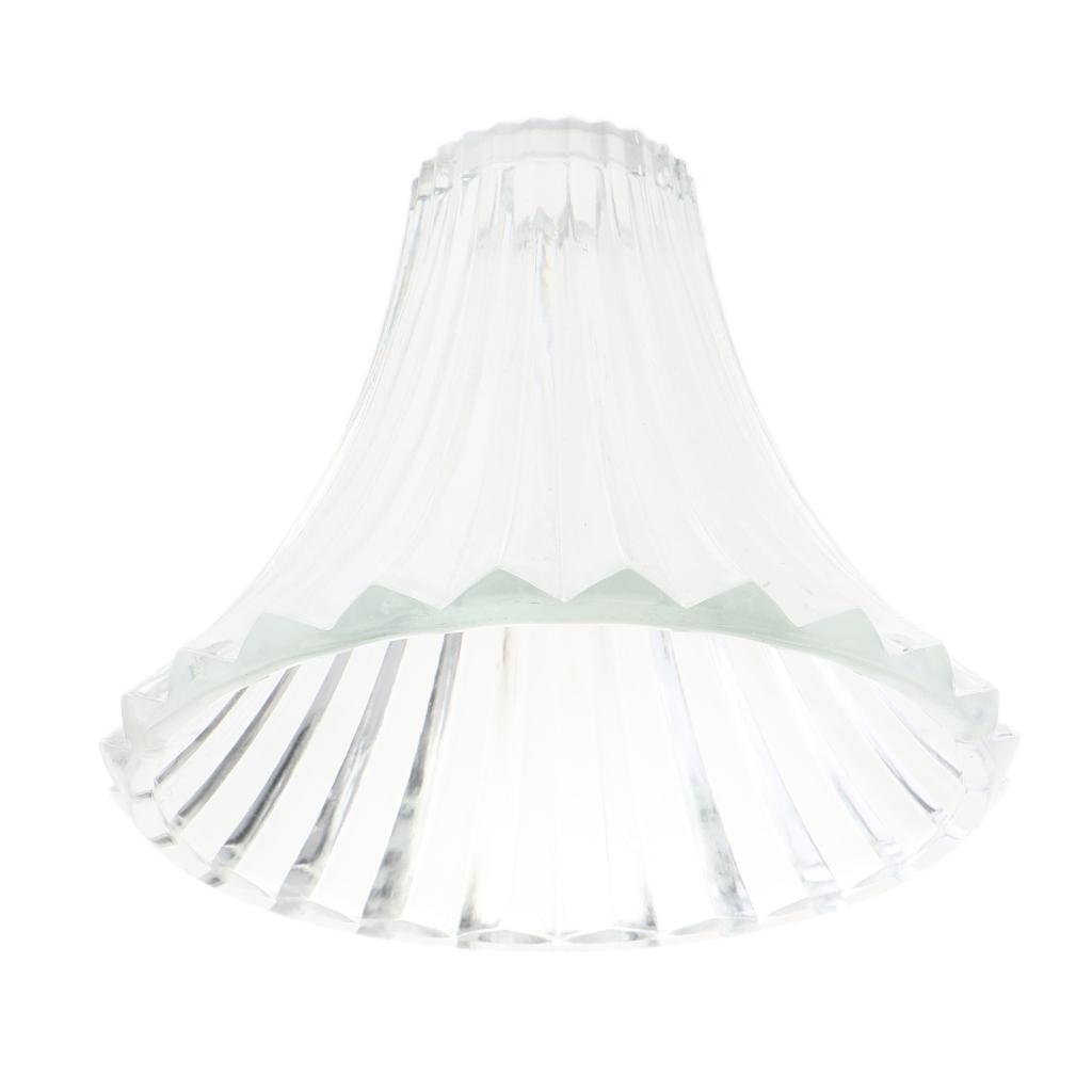 E14 Replacement Ceiling Chandelier Frosted and Clear Glass Lamp Shade